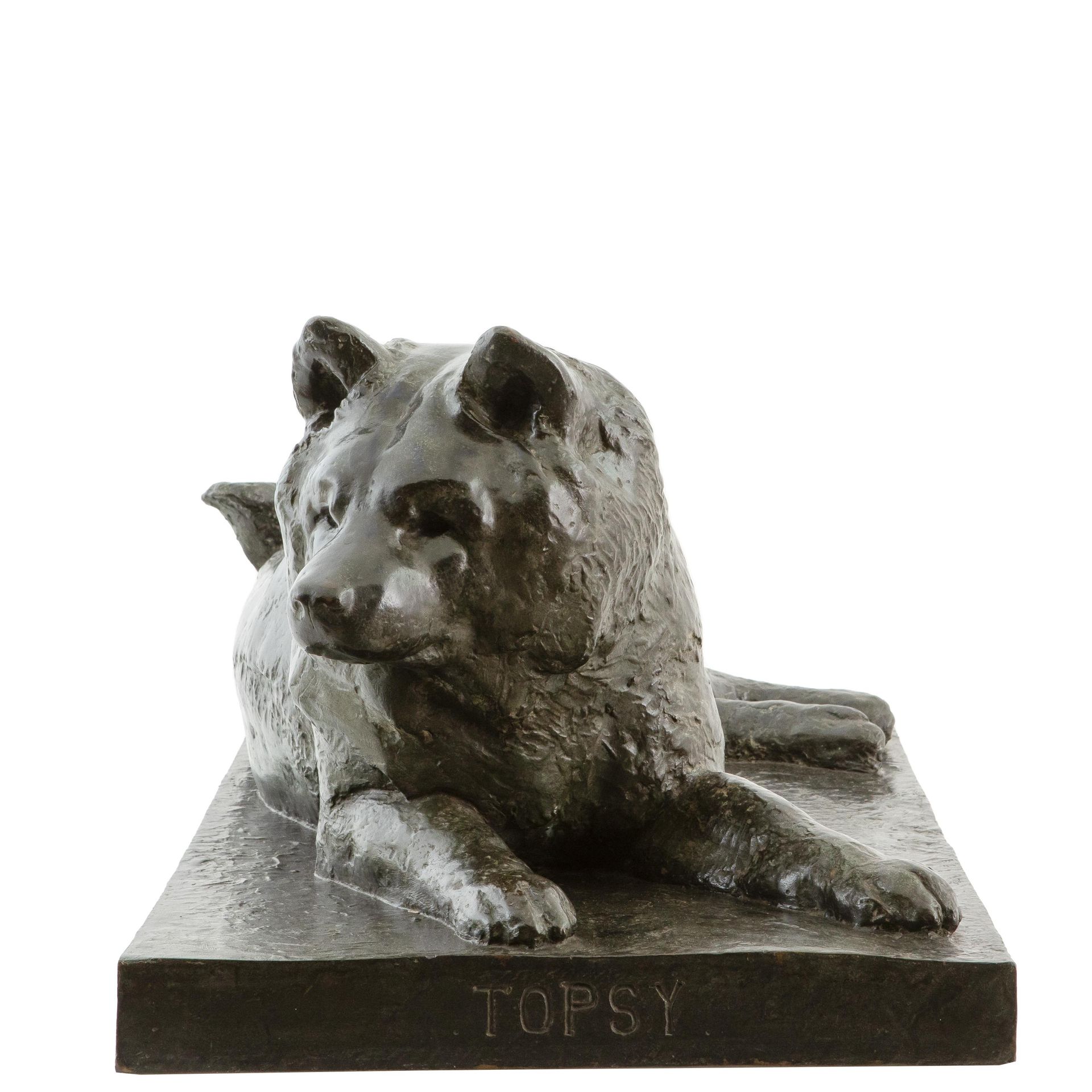 Oscar Nemon (1906-1985) 'Topsy'.

Bronze, dunkelgrüne Patina.

Unterzeichnet "Ne&hellip;