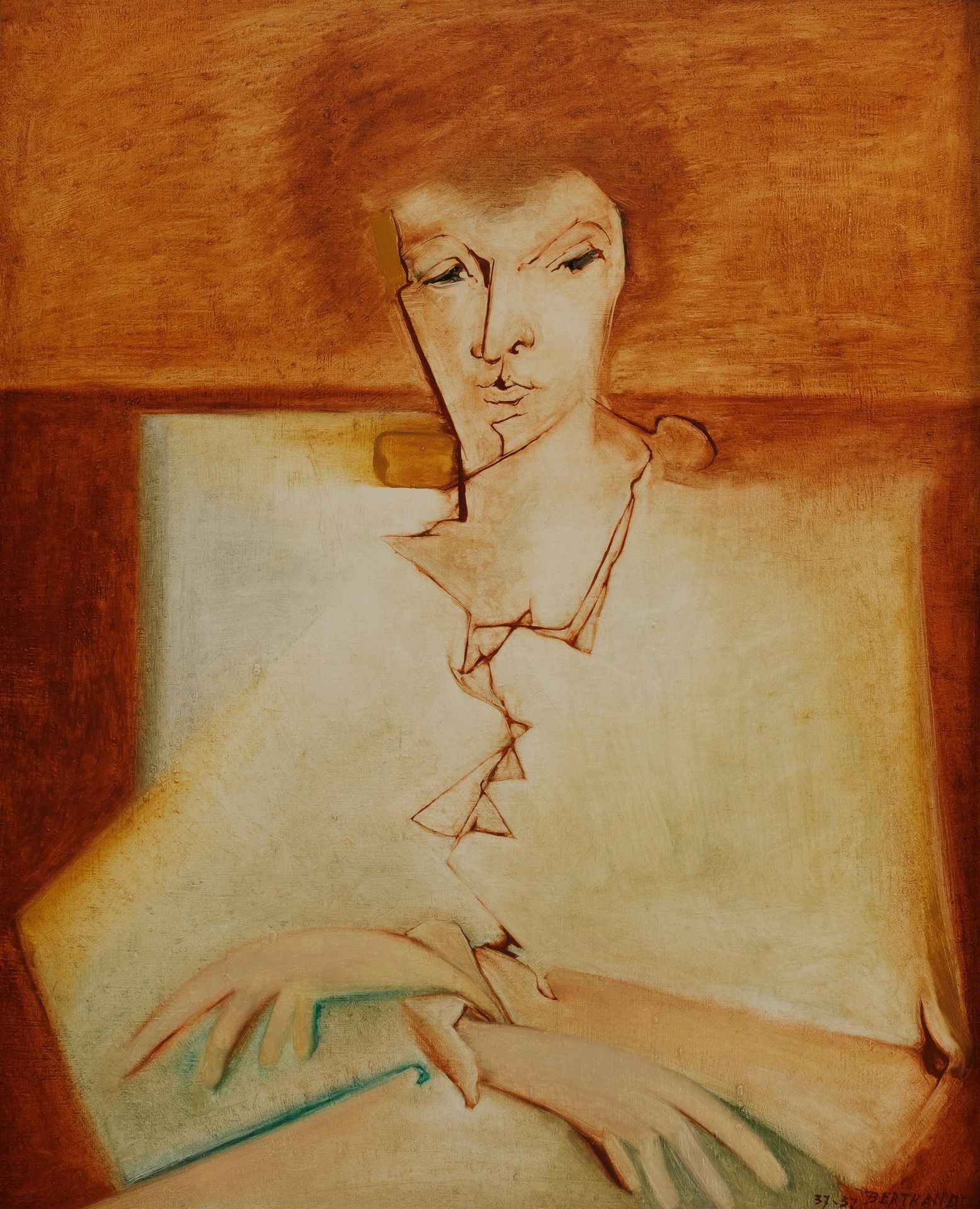 Gaston Bertrand (1910-1994) Madje Breed小姐的肖像》，1937-57。

布质。

日期和签名是 "37-57 Bertr&hellip;