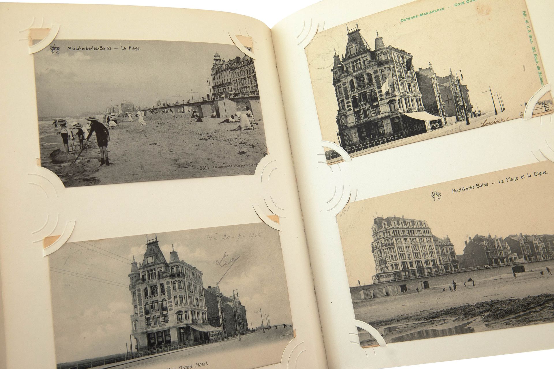 Une très grande collection de cartes postales de la côte belge et de la ville d'&hellip;