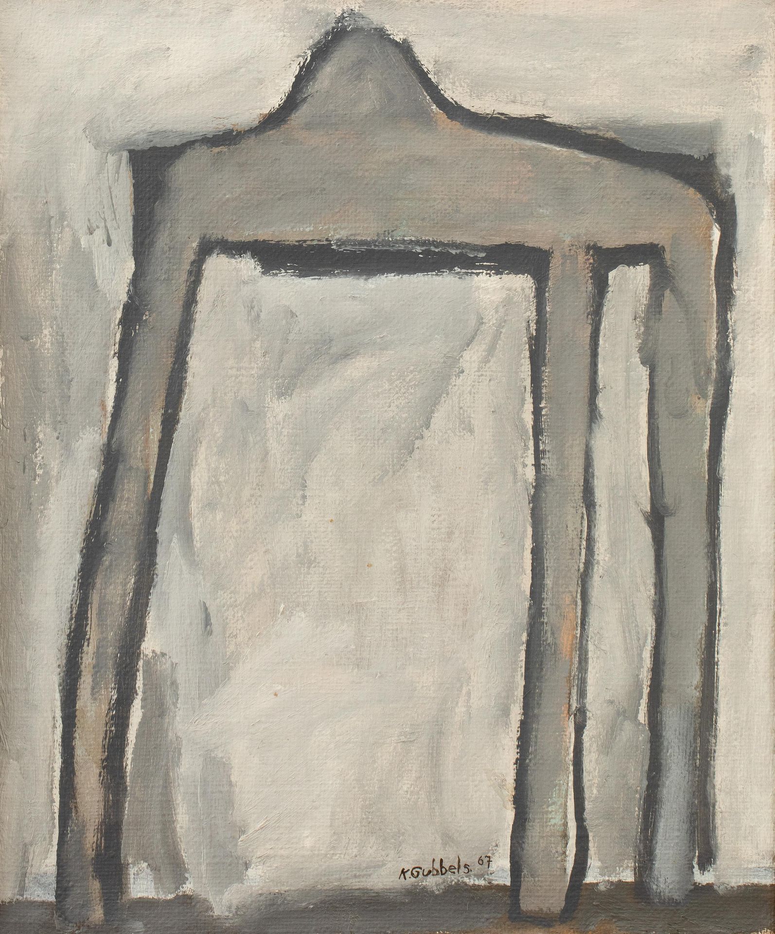 KLAAS GUBBELS (°1934) Sans titre, 1967.
Huile sur toile. Signée et datée.
Proven&hellip;