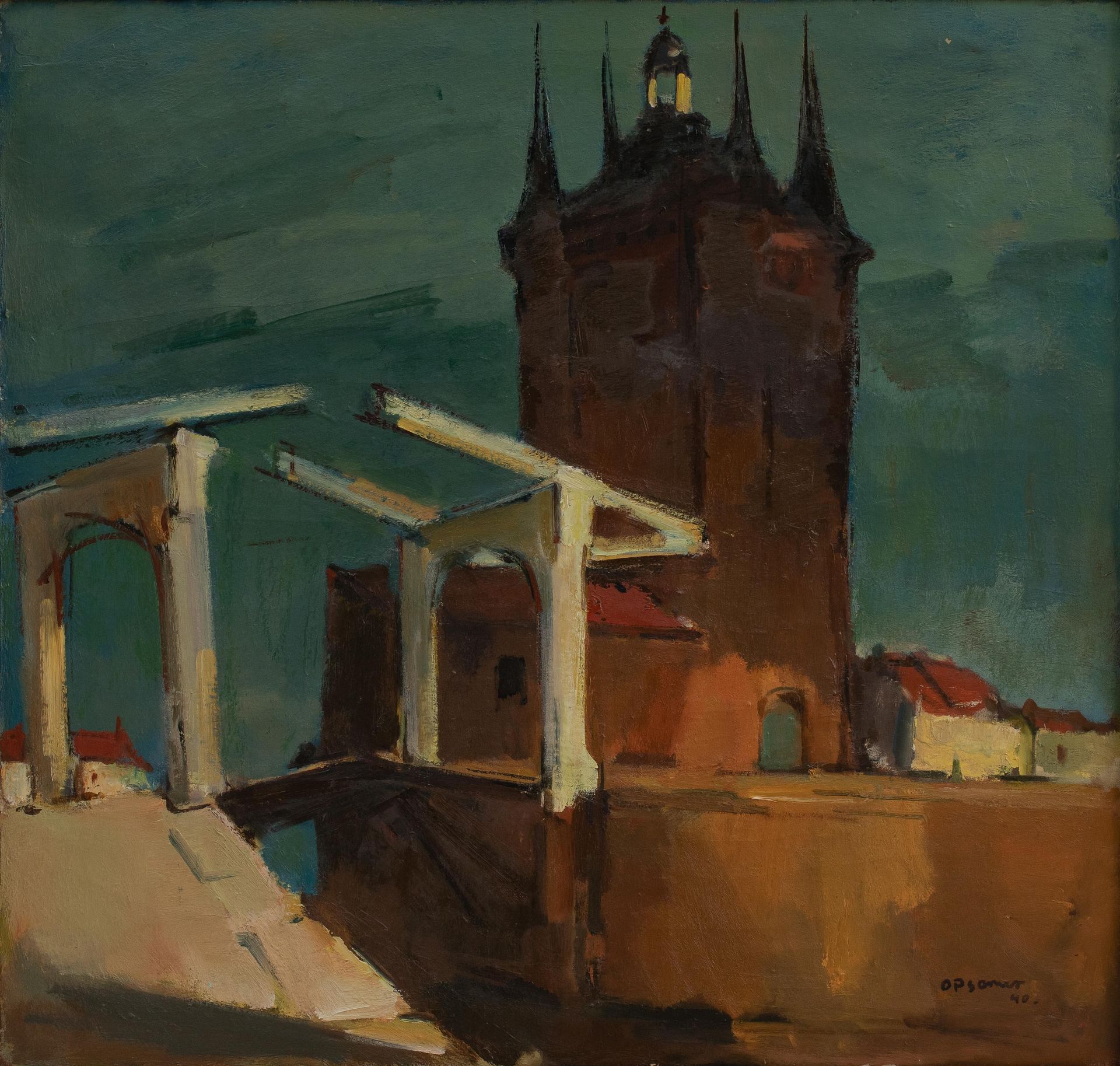ISIDOOR OPSOMER (1878-1967) City view of Zierikzee, 1940.
Oil on canvas.
Signed &hellip;