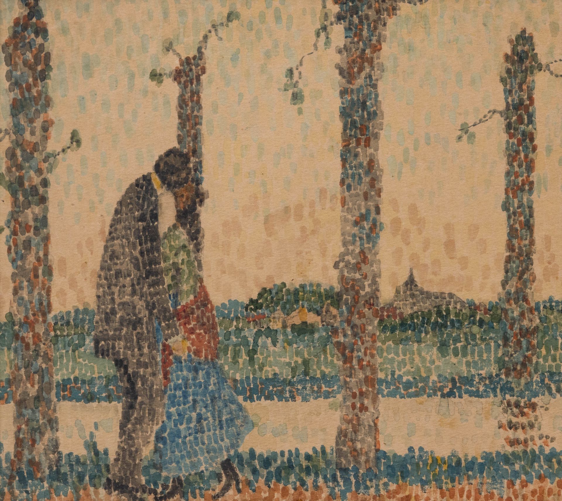 JOS LEONARD (1892-1957) Sans titre (figures près d'arbres).
Aquarelle.
Cadre (no&hellip;