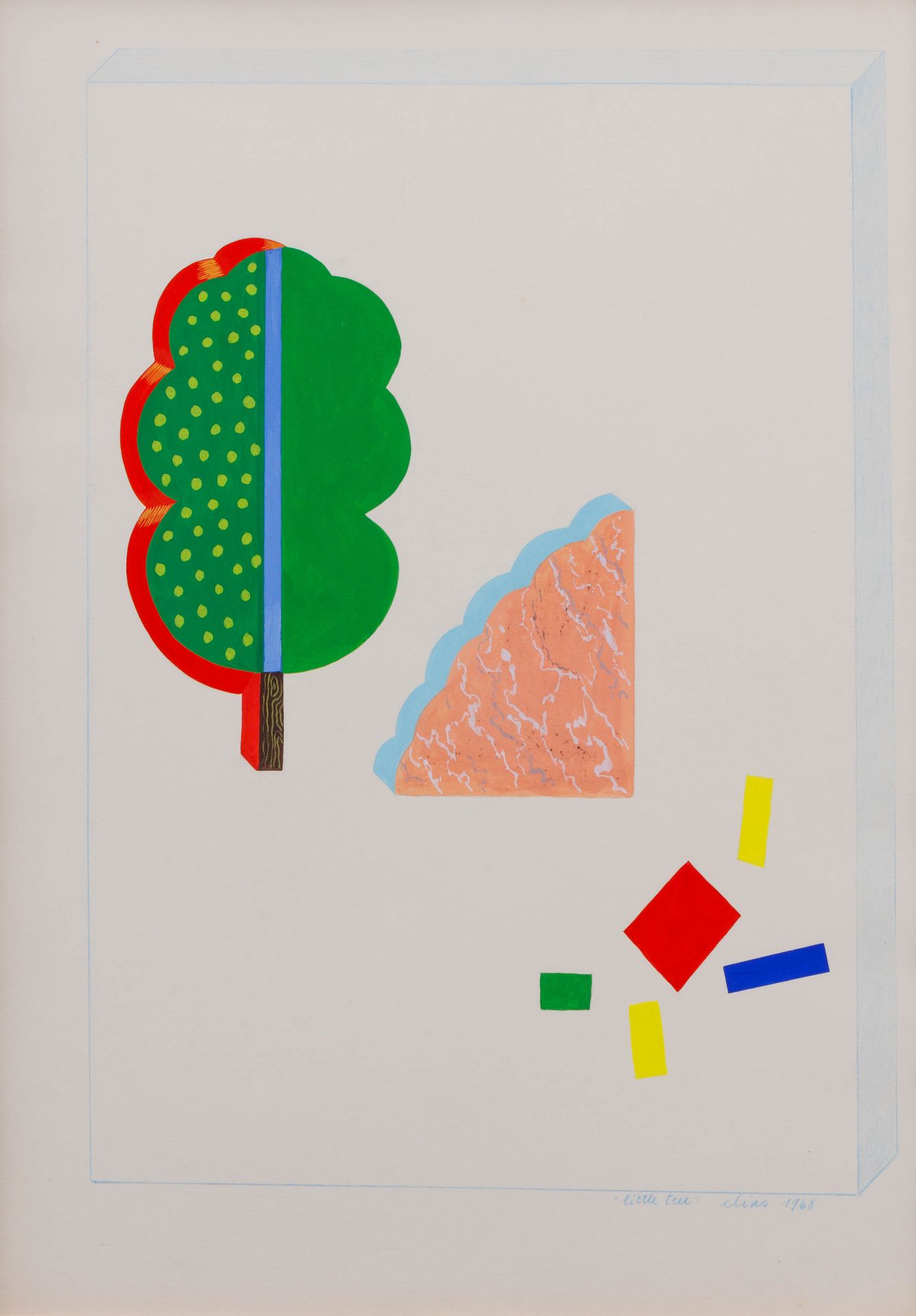 ETIENNE ELIAS (ETIENNE MICHIELS) (1936-2007) 'Little tree', 1968.
Gouache et cra&hellip;