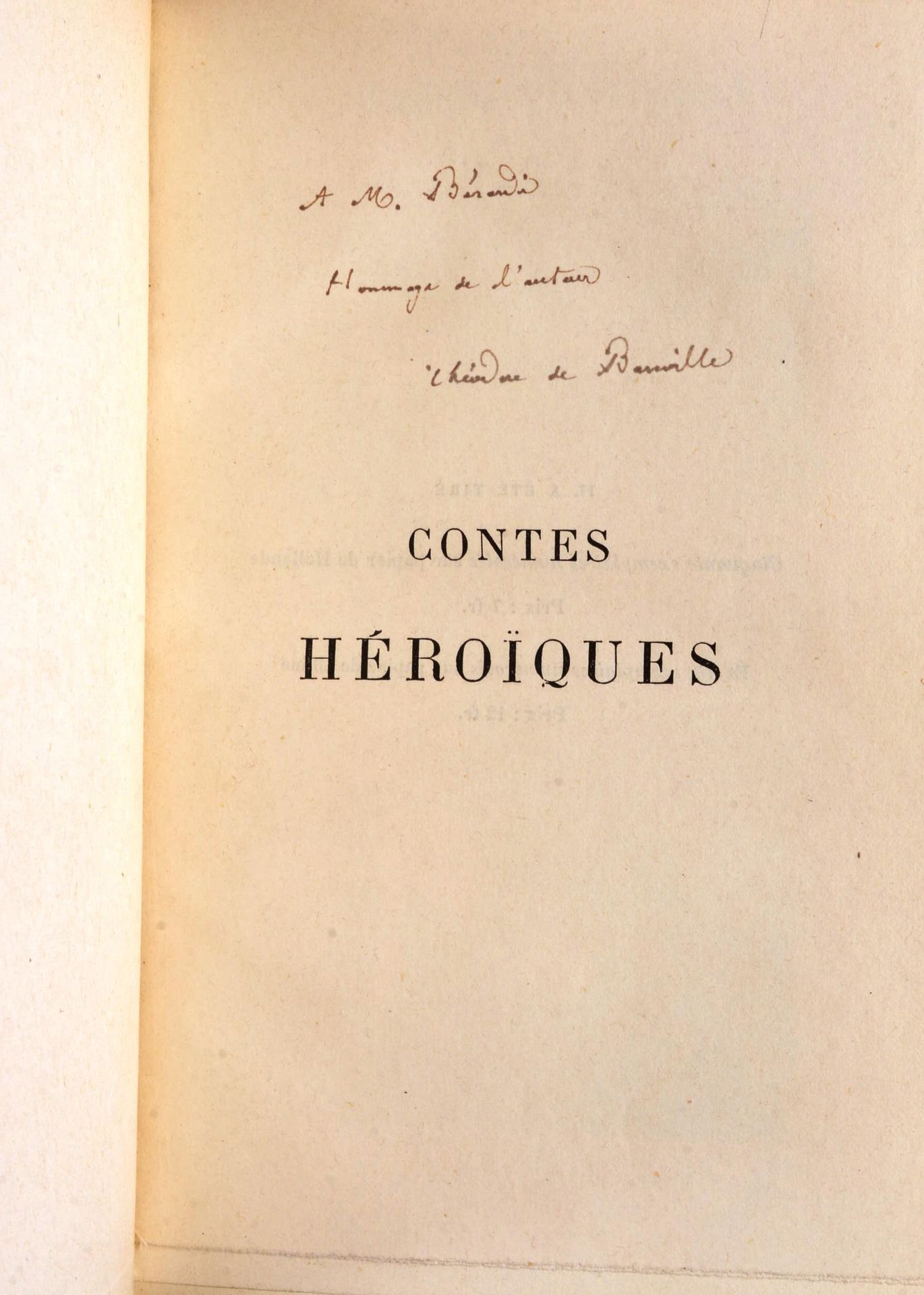 BANVILLE Théodore de BANVILLE Théodore de



与Poèmes inédits合订的Contes héroïques &hellip;