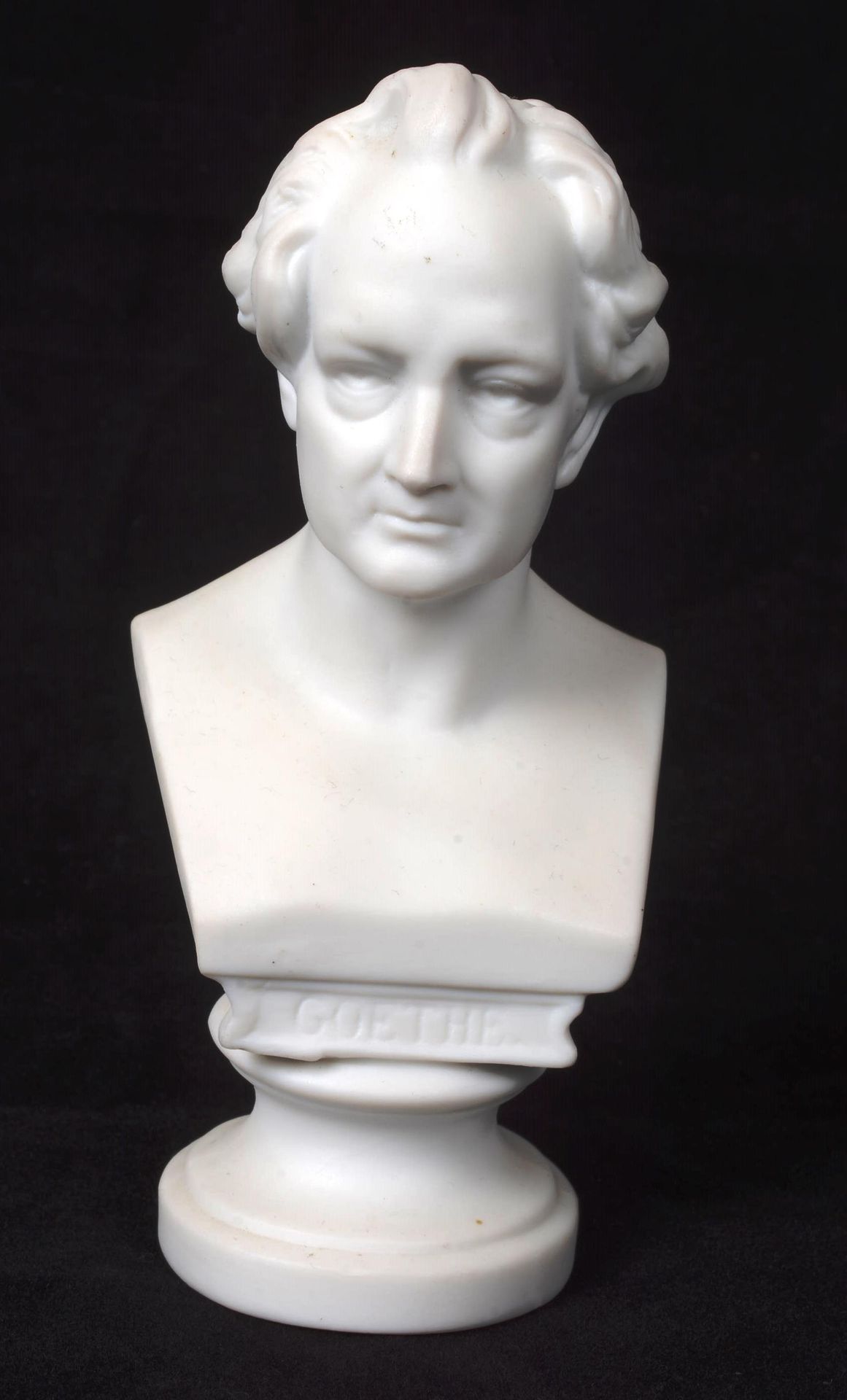 GOETHE Buste en biscuit Johann Wolfgang von GOETHE (1749-1832), buste en biscuit&hellip;