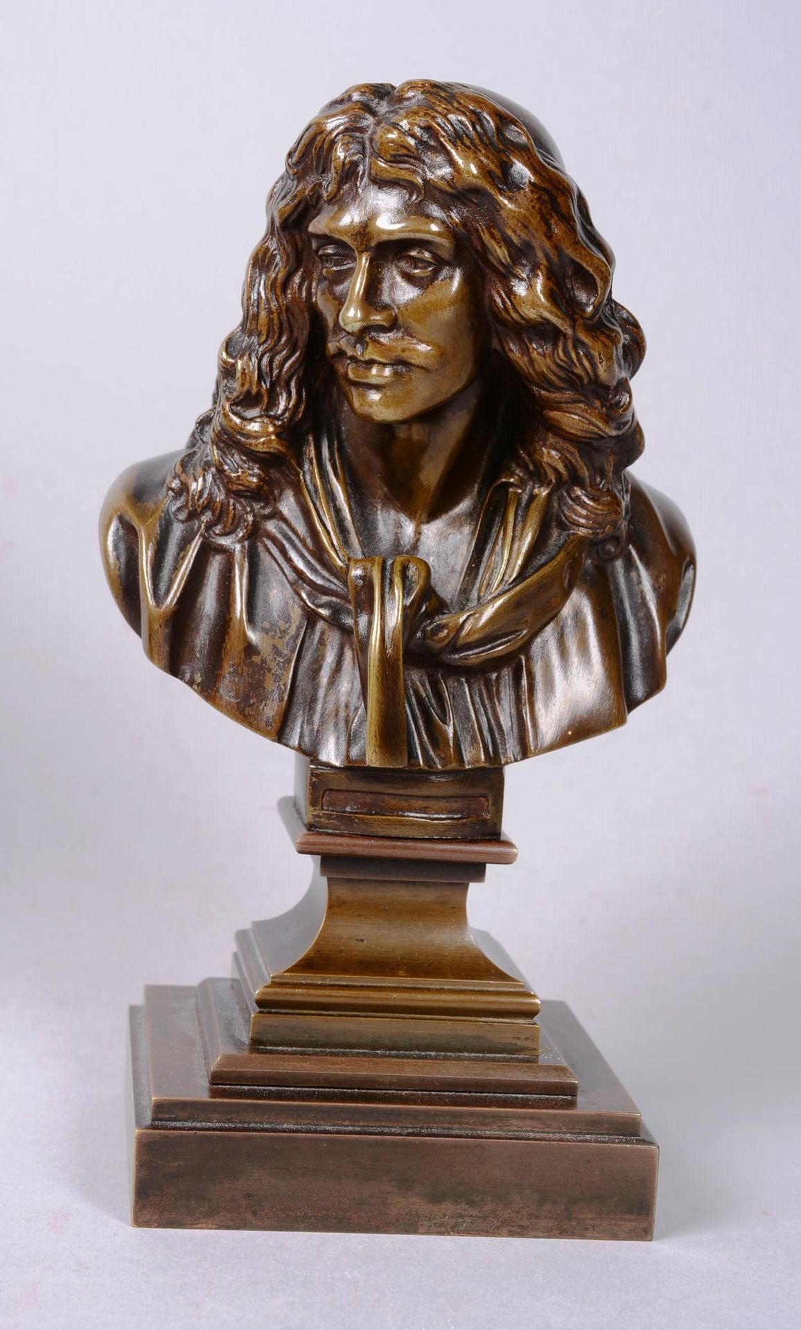 Molière, buste ne bronze MOLIERE, Jean Baptiste Poquelin (1622-1673), buste en b&hellip;