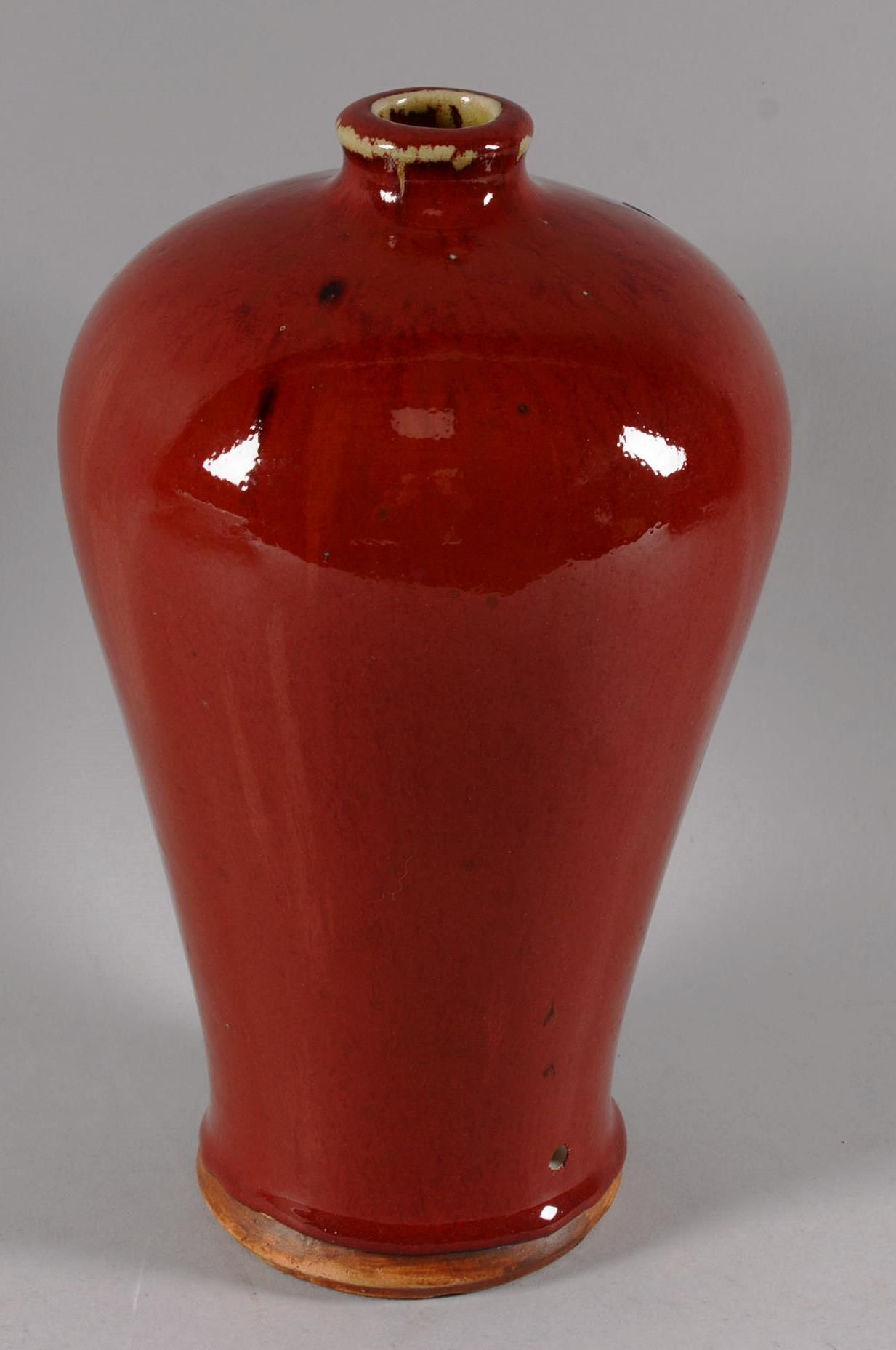 Vase Meiping en céramique CHINA.

Meiping-Vase aus Keramik mit monochromer Ochse&hellip;