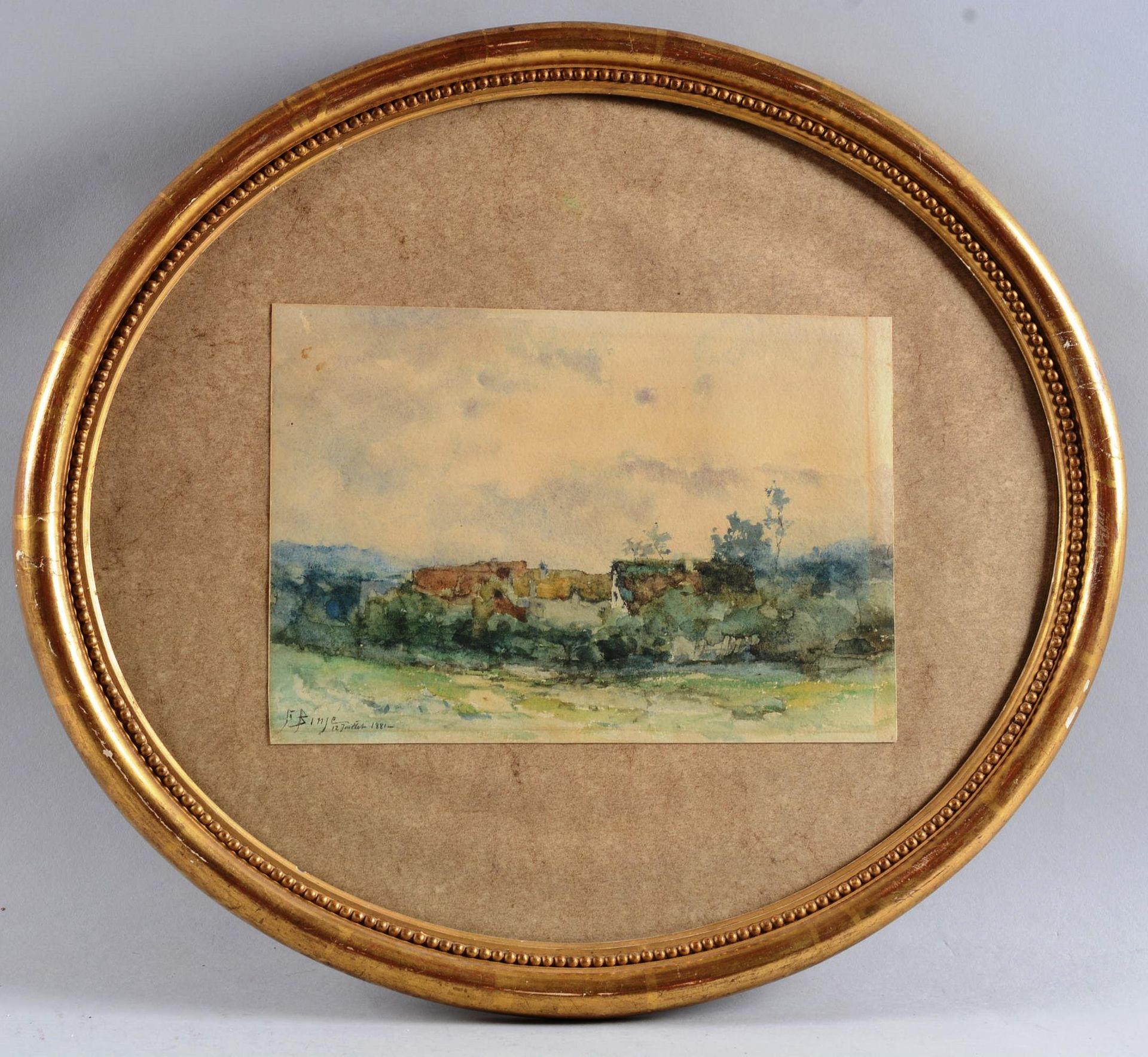 Frantz BINJÉ (1835-1900 Frantz BINJÉ (1835-1900)

" Paysage"

Aquarelle sur papi&hellip;