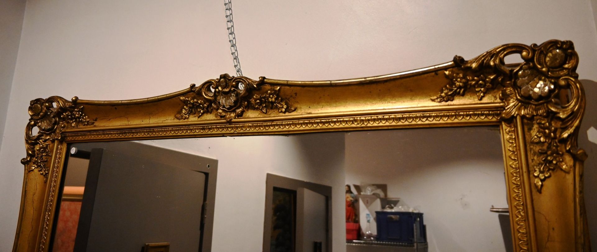 Grand miroir de salle à manger Grand miroir de salle à manger en bois st stuc do&hellip;