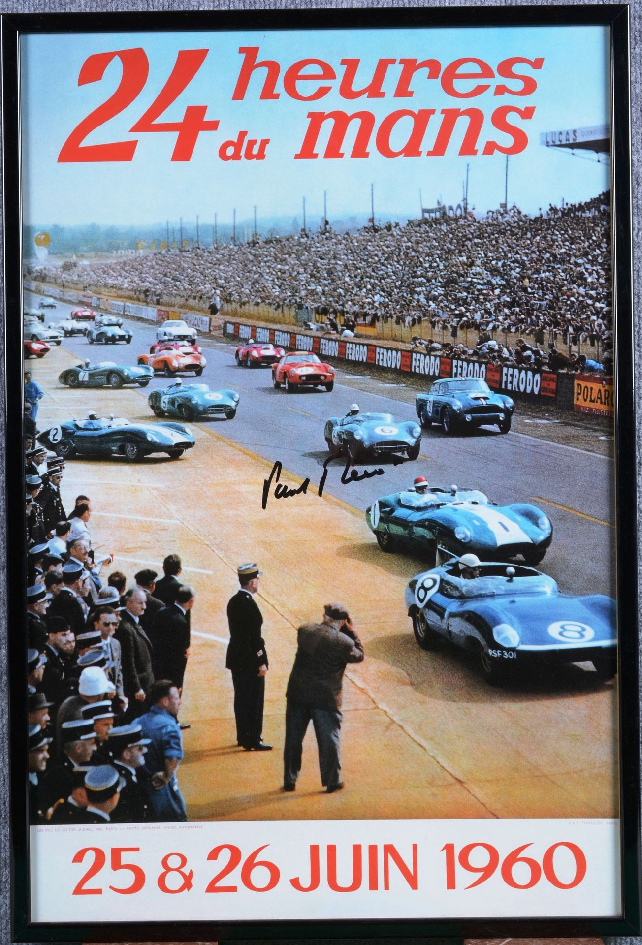 Paul FRERE Paul FRERE

1960年勒芒24小时耐力赛的海报（再版），再现了1959年比赛开始时的照片，由1960年的冠军Paul Frèr&hellip;