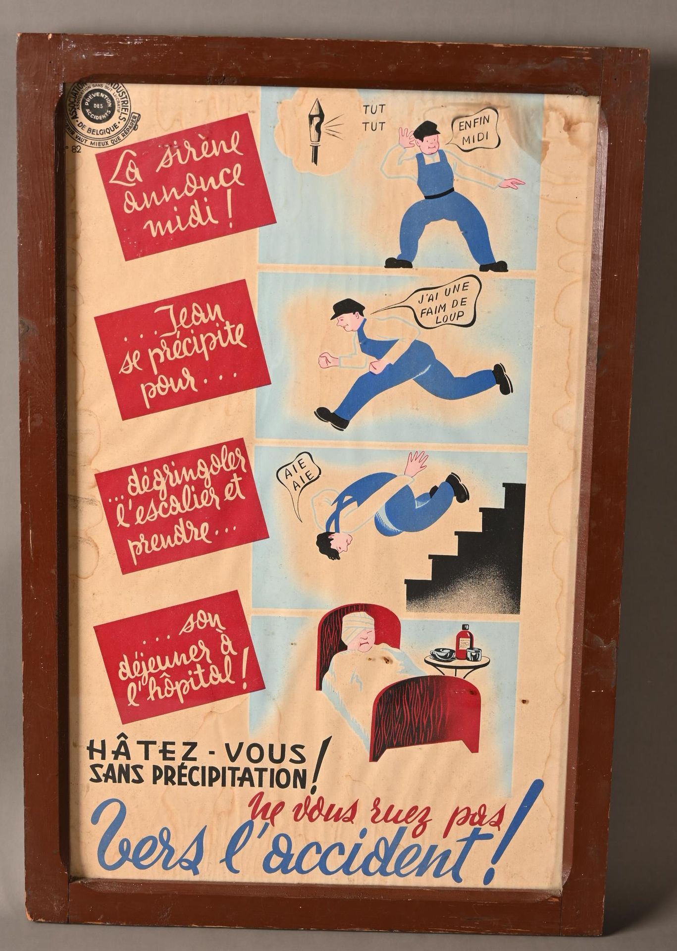 Publicité - gouache sur papier. Beeilen Sie sich, aber nicht zu schnell! Stürze &hellip;