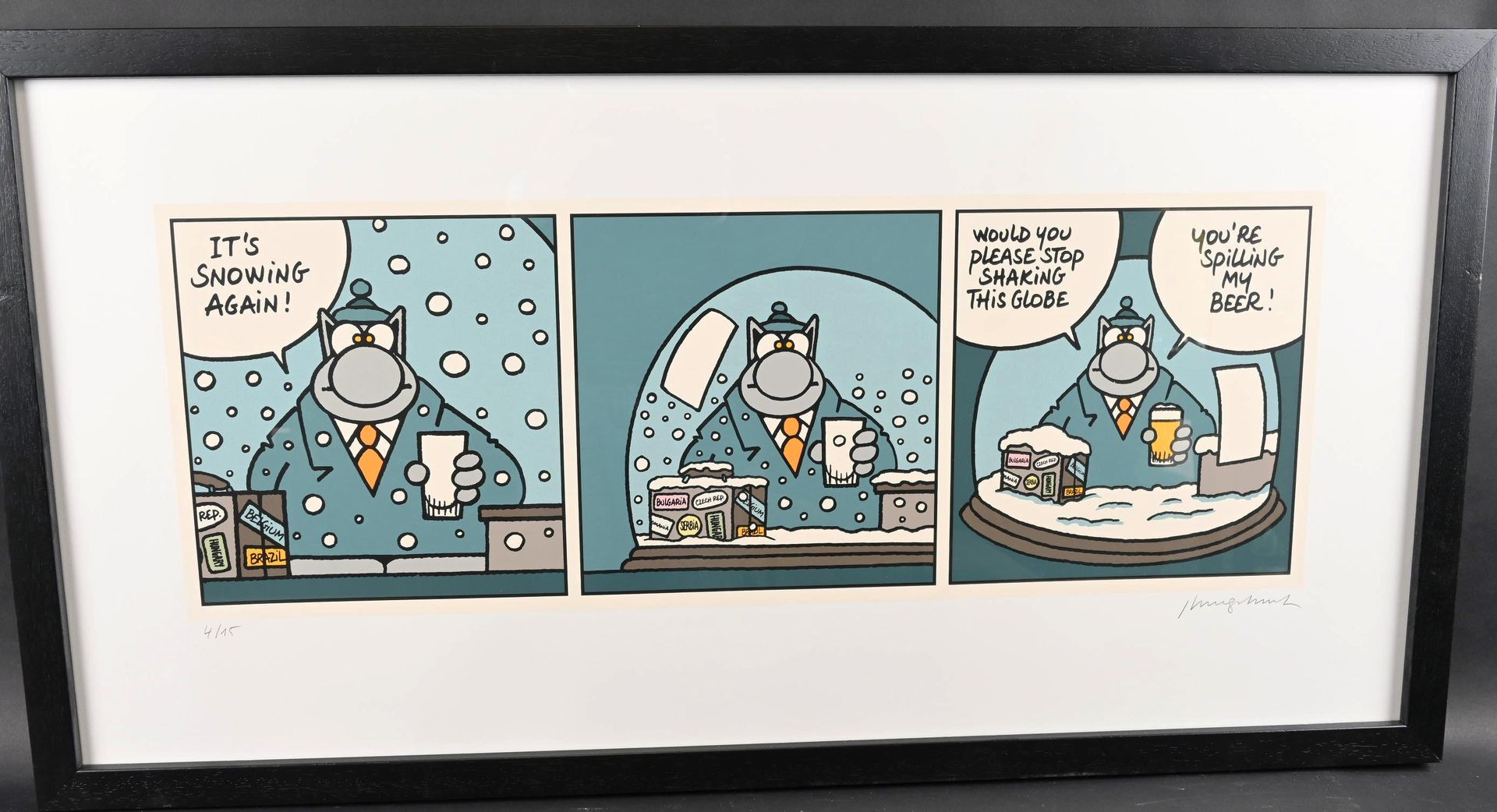 Philippe Geluck (1954) Philippe GELUCK (1954)

" Le Chat"

Sérigrtaphie sur papi&hellip;