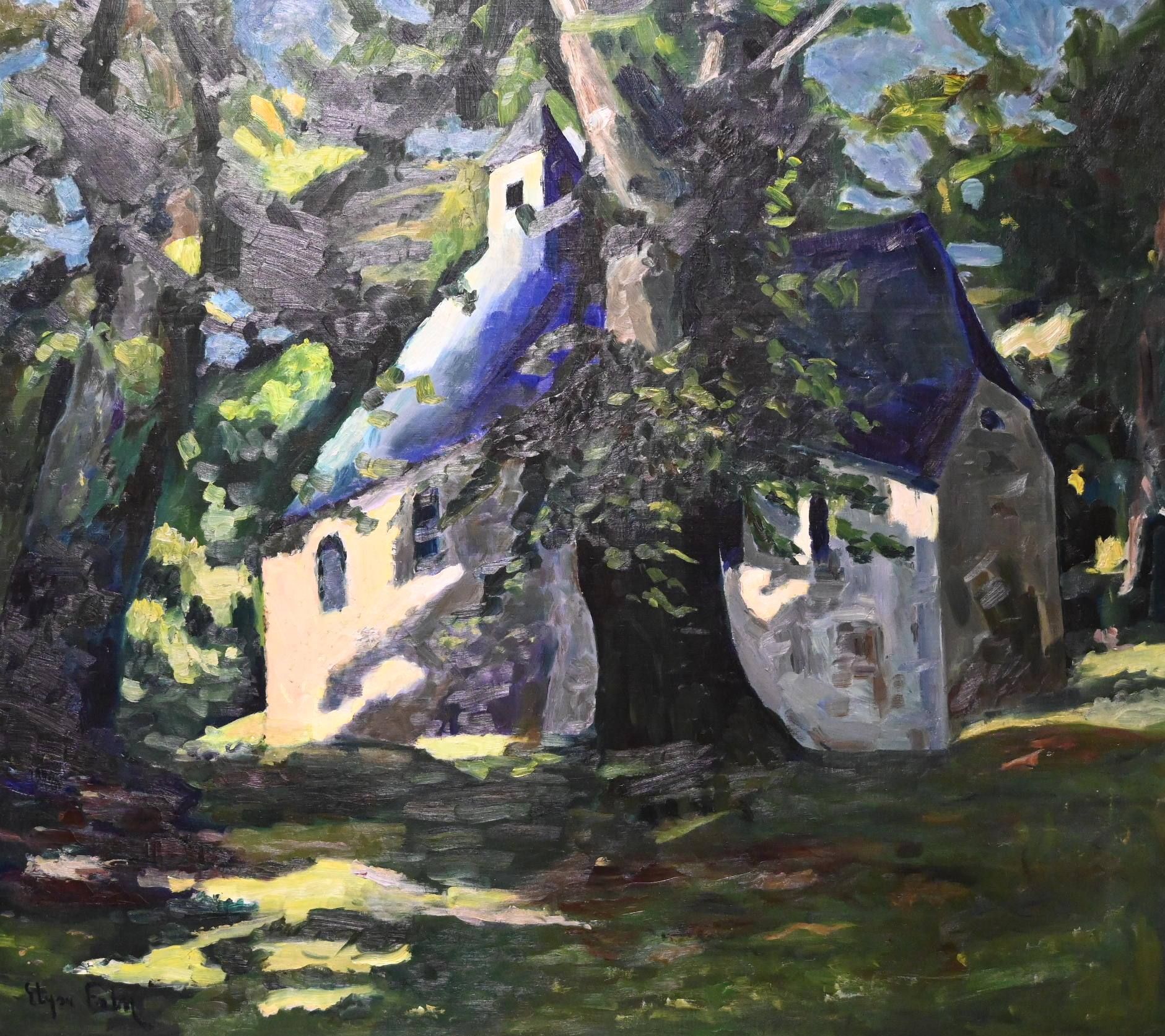 Elysée FABRY (1882-1949) 法布里(Elysée FABRY) (1882-1949)

"斯托蒙的圣安娜教堂"。

布面油画，左下角有签&hellip;