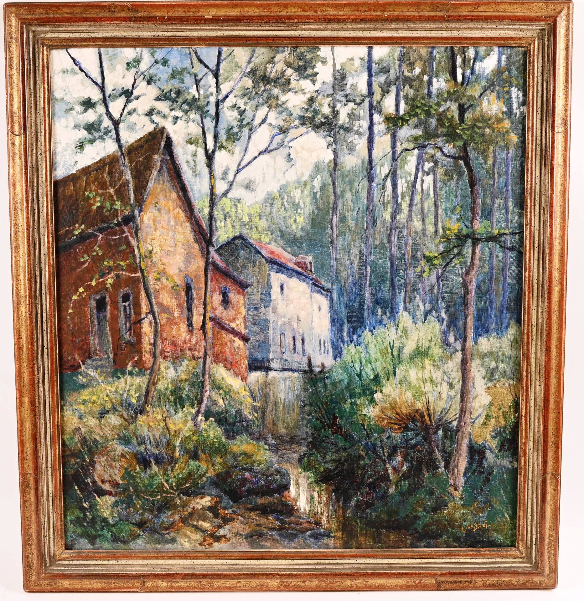 Léon LONDOT (1878-1953) Leon LONDOT (1878-1953)

"Mill in Binche".

Oil on canva&hellip;