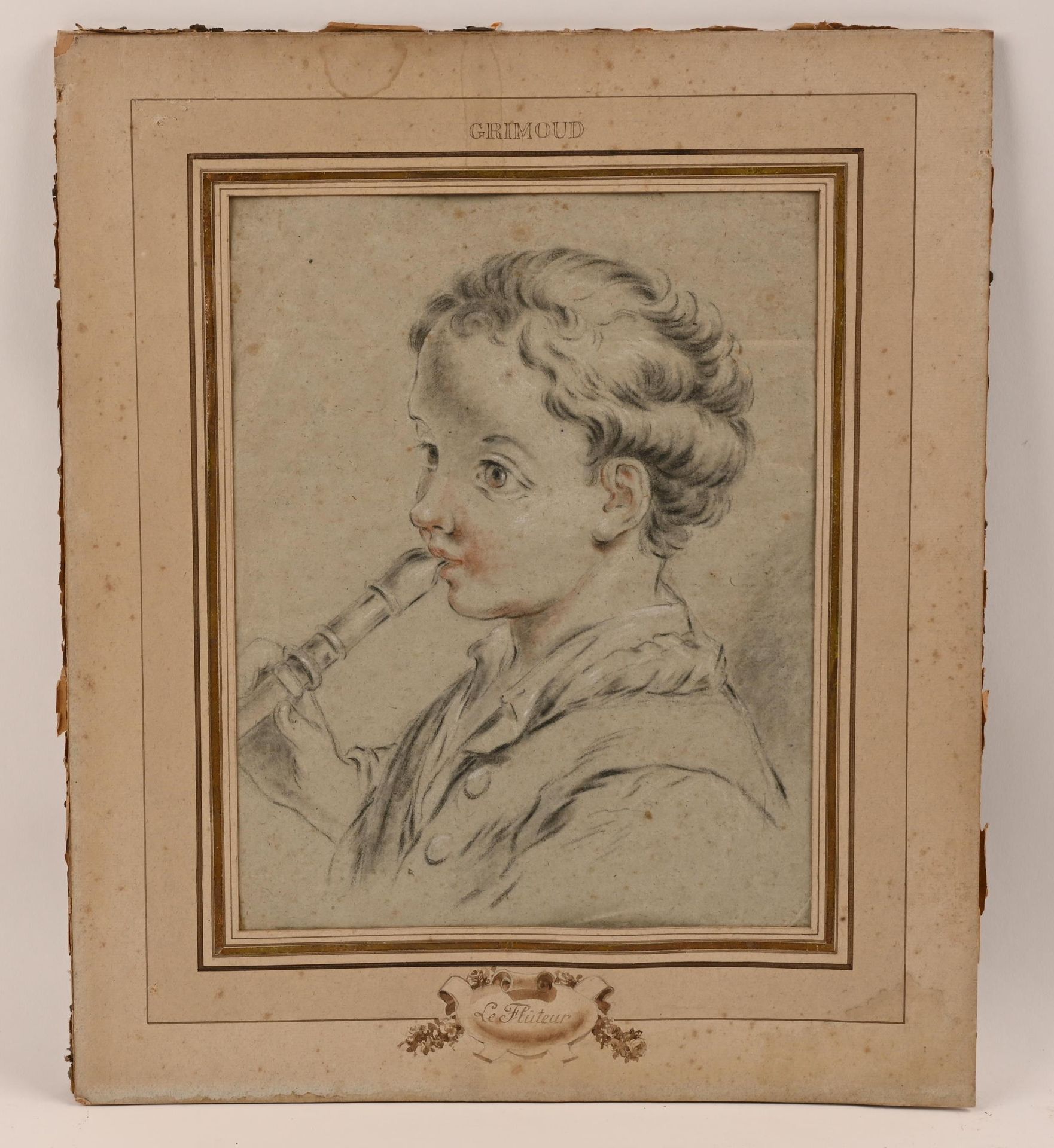 Alexis GRIMOU (c.1678-1733) Alexis GRIMOU (c.1678-1733), 归功于

"长笛手"。

铅笔在画纸上。小小的&hellip;