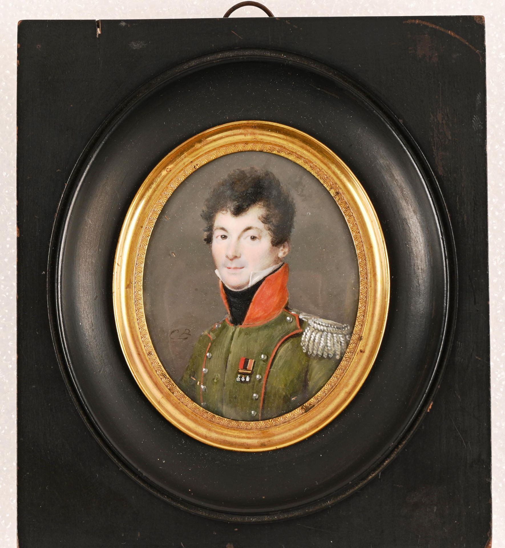 Miniature portrait du Marquis de Sayves MINIATUR, Porträt des Marquis Jules de l&hellip;