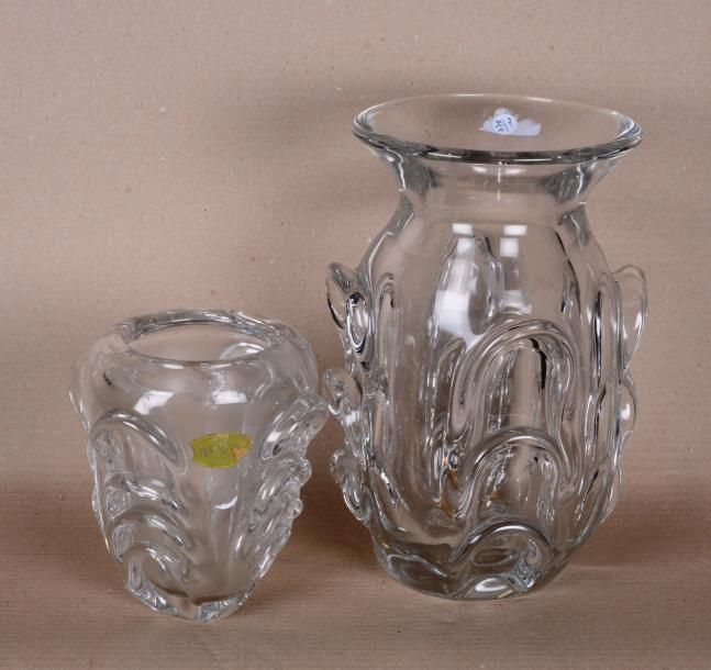 Null Paire de vases en cristal translucide VAL SAINT LAMBERT.


H : 28 cm


H : &hellip;