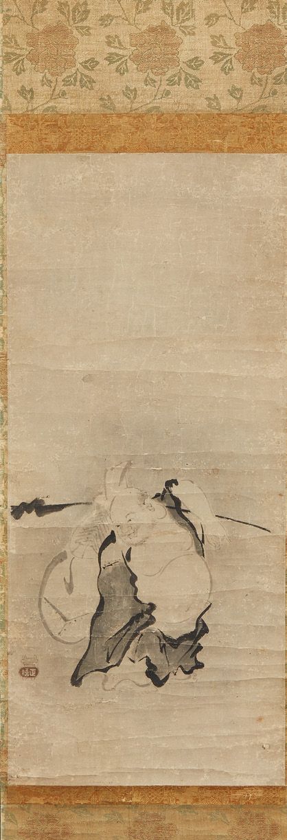 CHINE 卷
纸上墨迹代表布袋戏。
长度：138 x 29 cm (图像尺寸：60 x 2 cm)