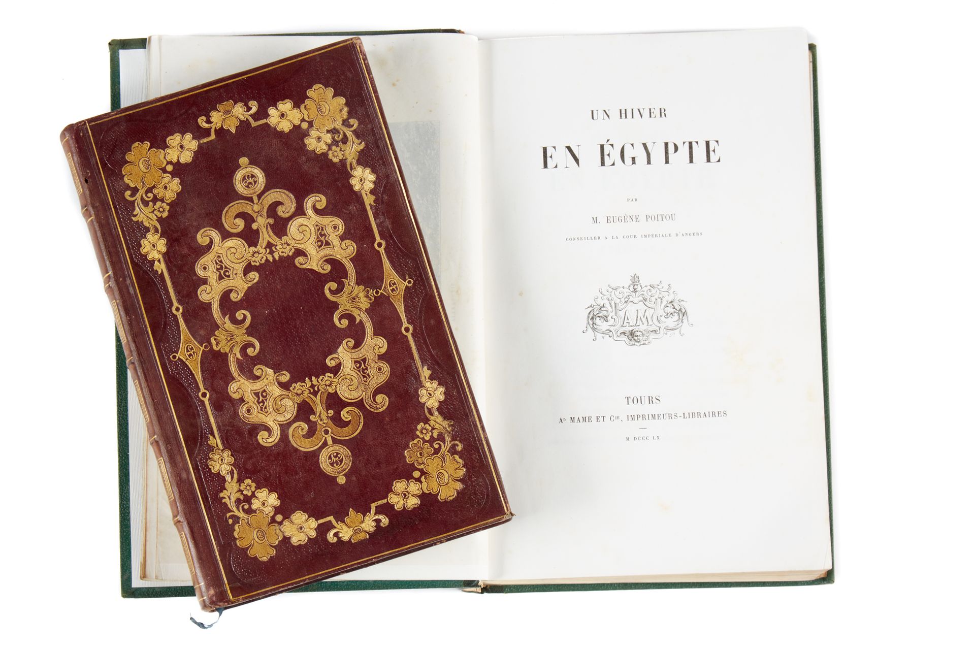 Null Deux livres XIX
- POITOU, Eugène. Un hiver en Égypte. Tours, Mame, 1860. 1 &hellip;