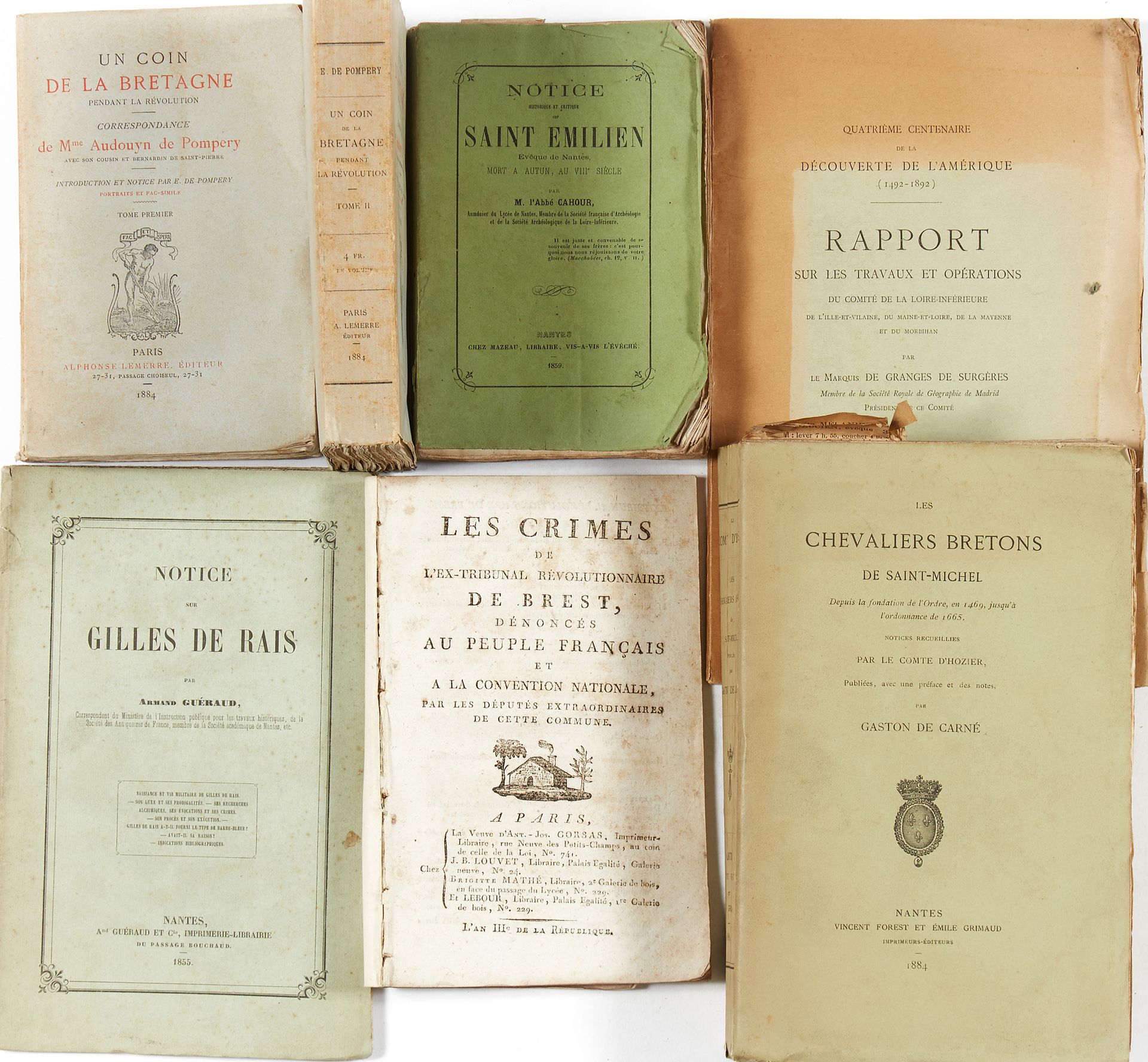 Null Histoire de la Bretagne. 1 lot de livres brochés :
- TROUILLE, Jean- Nicola&hellip;