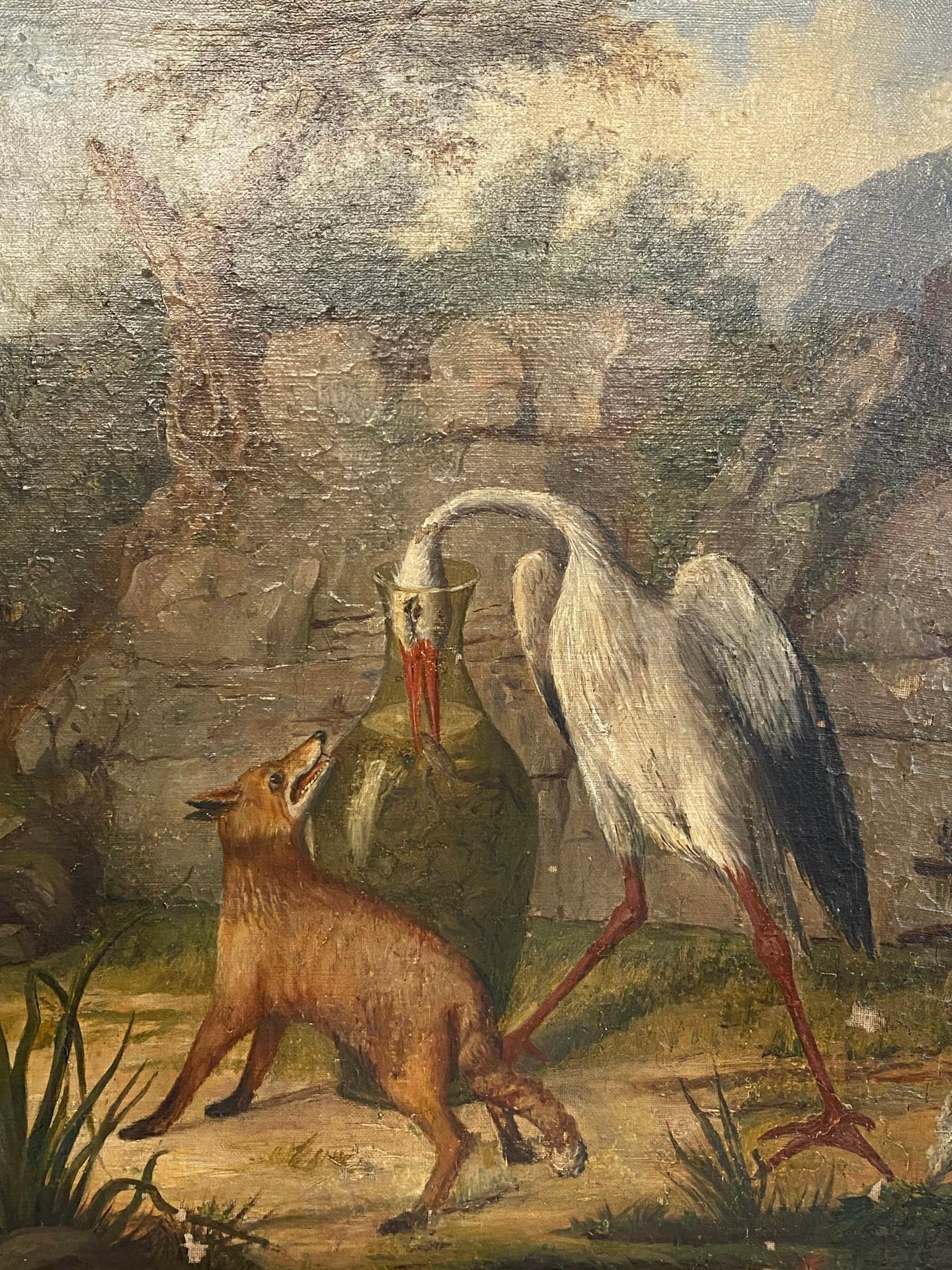 Null Ecole Française

La cigogne et le renard

Huile sur toile, non signée

(Dim&hellip;