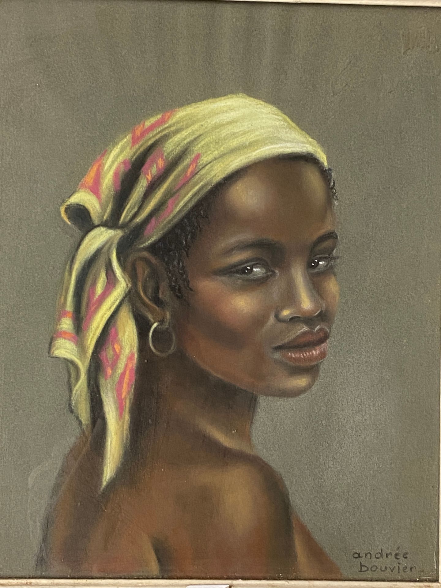Null Andrée BOUVIER (Xxè siècle)

Portrait de femme noire au foulard vert

Paste&hellip;