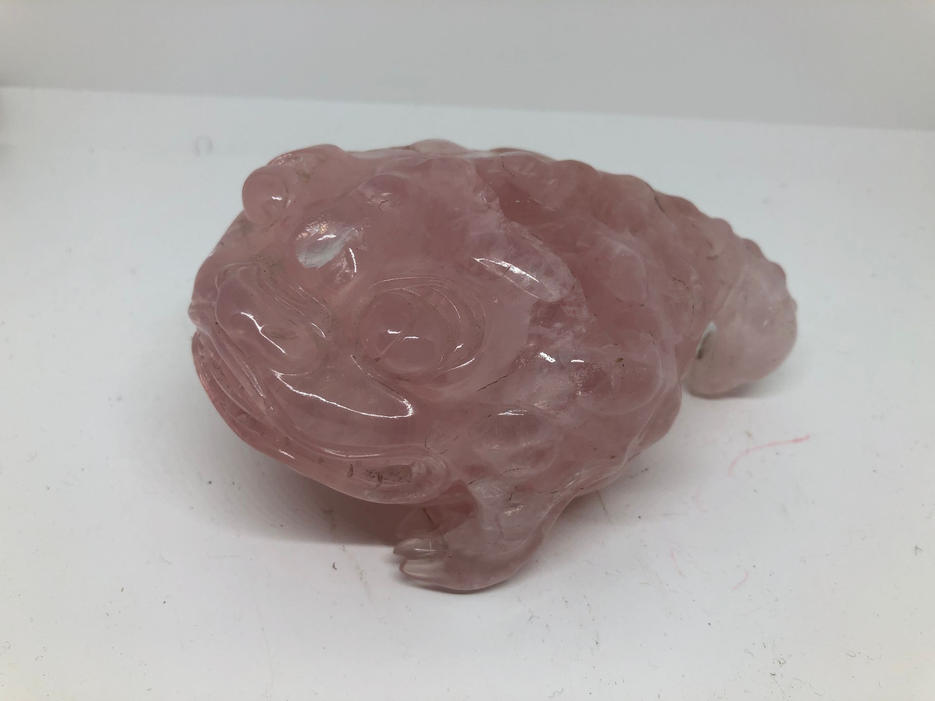 Null CHINE


Figurine représentant un crapaud en quartz rose sculpté, le socle e&hellip;