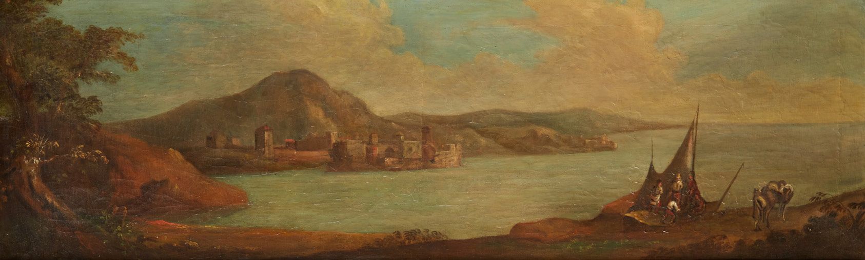 École Française du XIXe siècle Vue d'un lac italien
Vue d'un lac avec des montag&hellip;