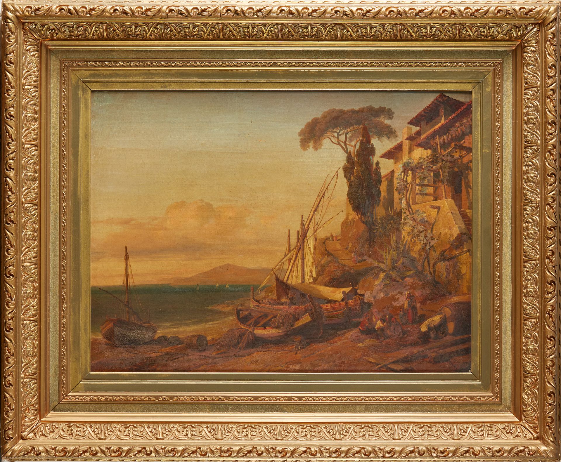 EDME-FRANÇOIS DAUBIGNY (PARIS 1789 - 1843) Vue de la côte italienne
Sur sa toile&hellip;
