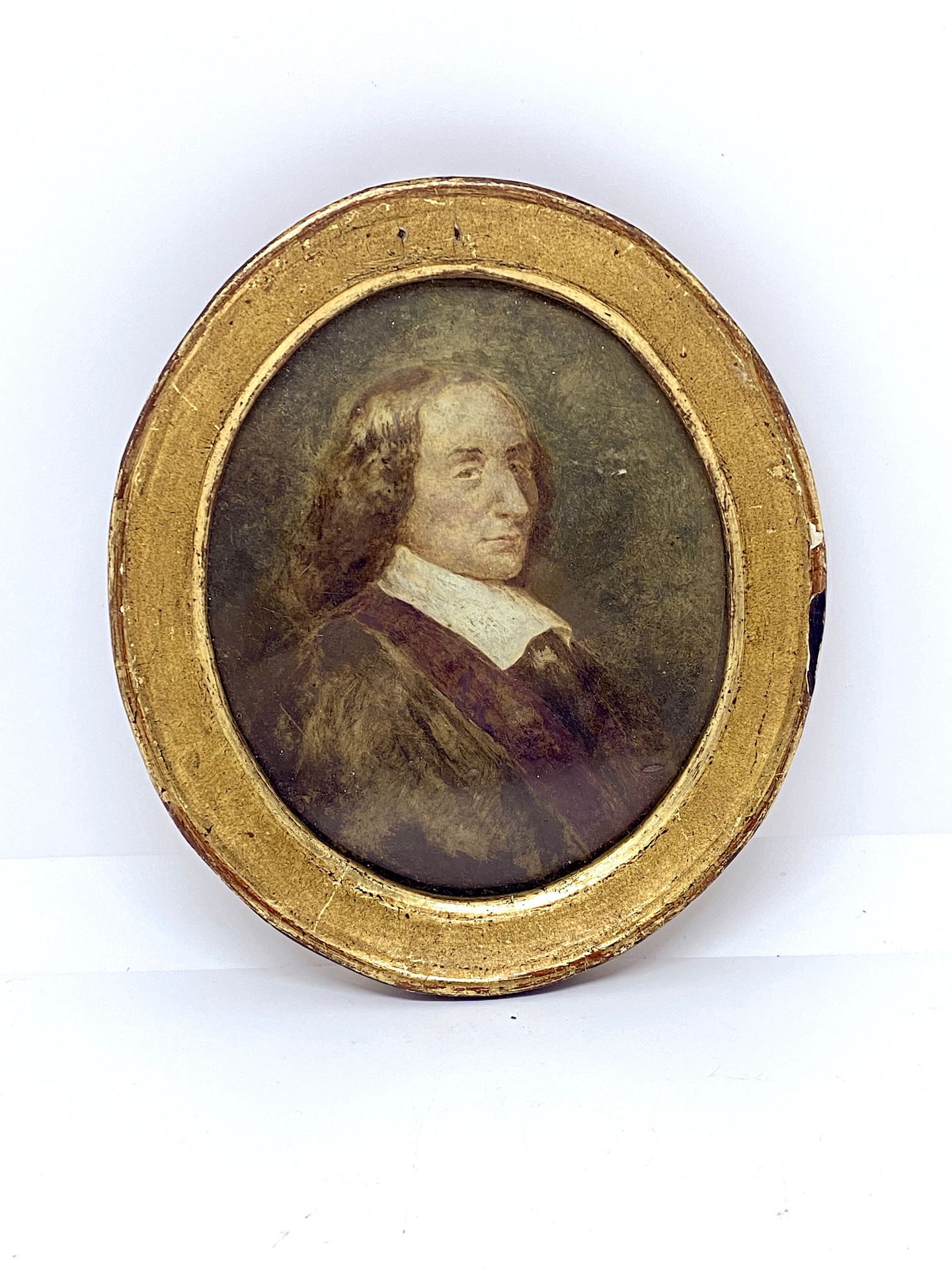 Null 法国学校

一个男人的侧面肖像，椭圆形的视角。

尺寸：11,5 x 9,5厘米