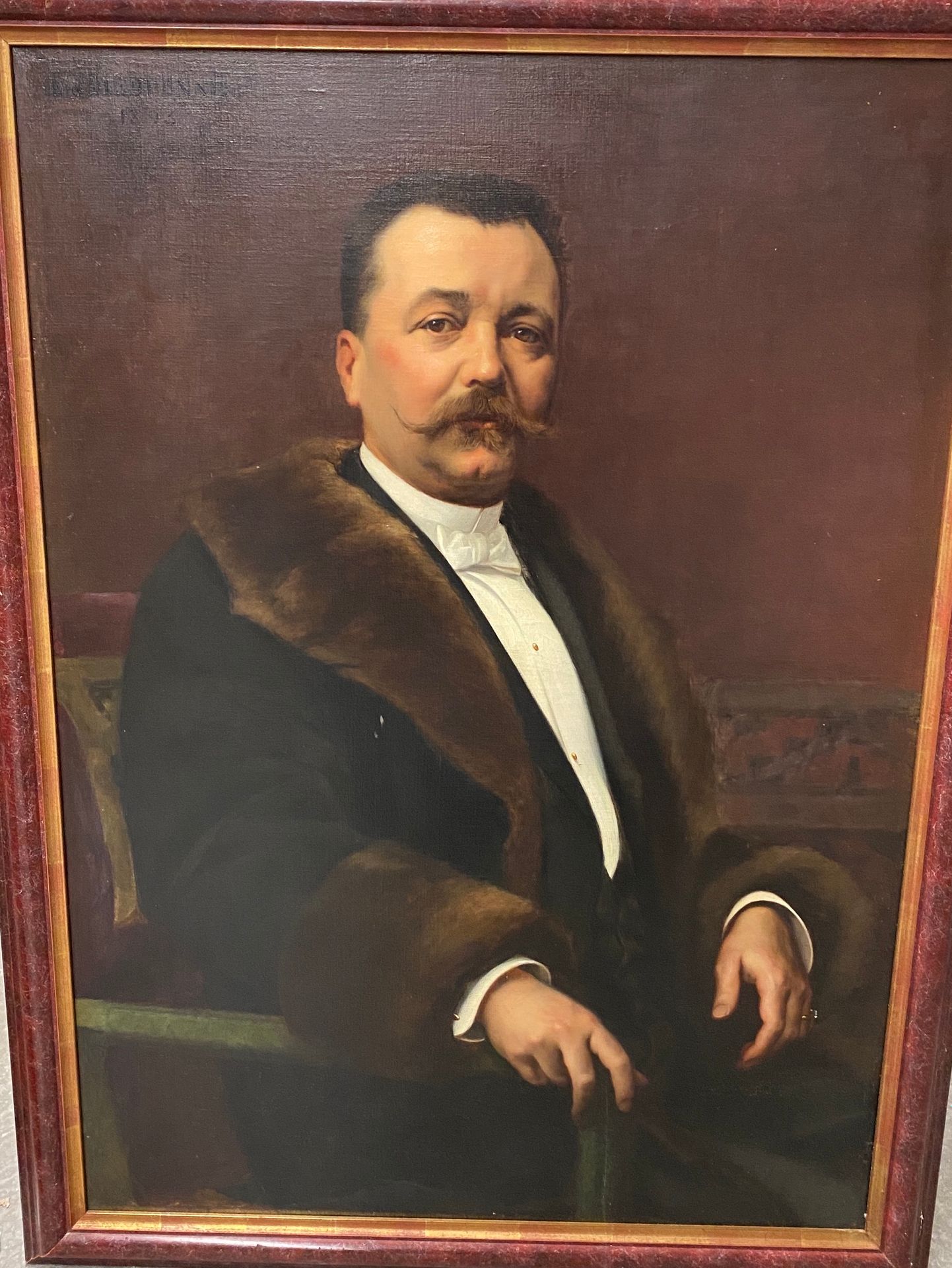 Null Emmanuel de DIEUDONNÉ 

(Genf 1845 - 1898)

Porträt eines Mannes mit Pelzma&hellip;