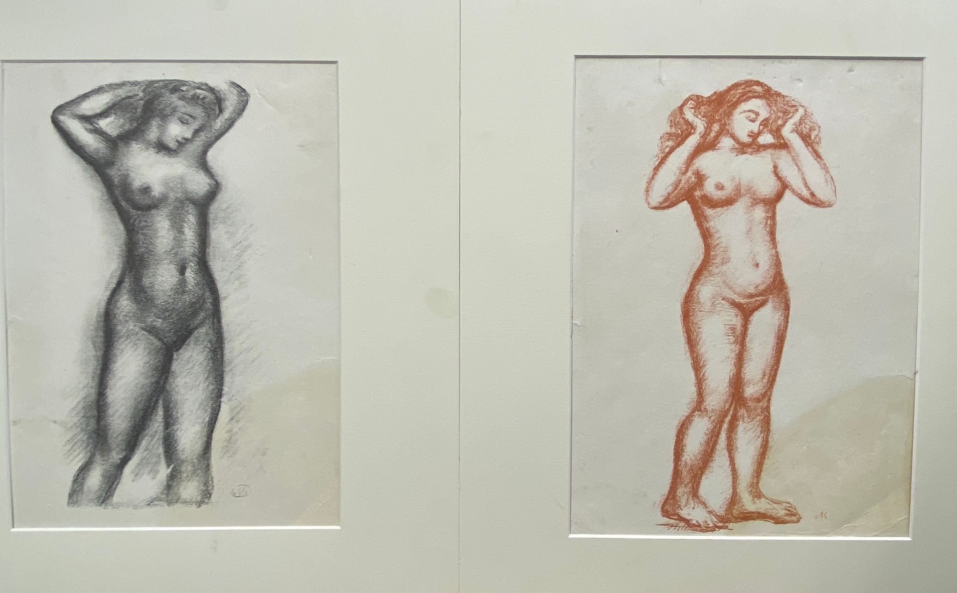 Null 阿里斯蒂德-马约尔（1861-1944）之后

全身女性裸体

两块刻板，其中一块是桑格的方式。

尺寸：33,5 x 23,5厘米（轻微折叠和阳光照&hellip;