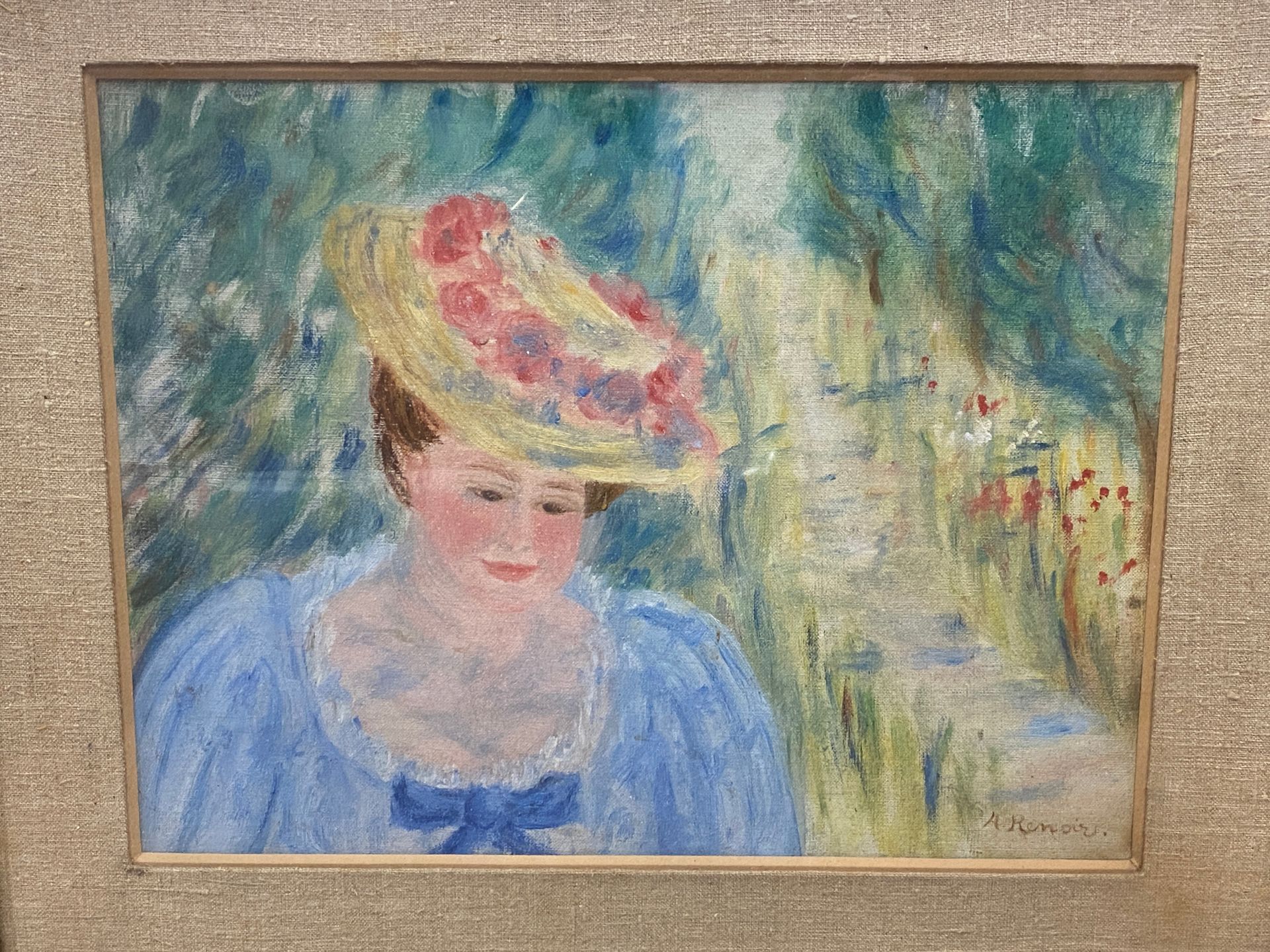 Null Ritratto di donna con cappello

Olio su tela, firmato A.RENOIR in basso a d&hellip;