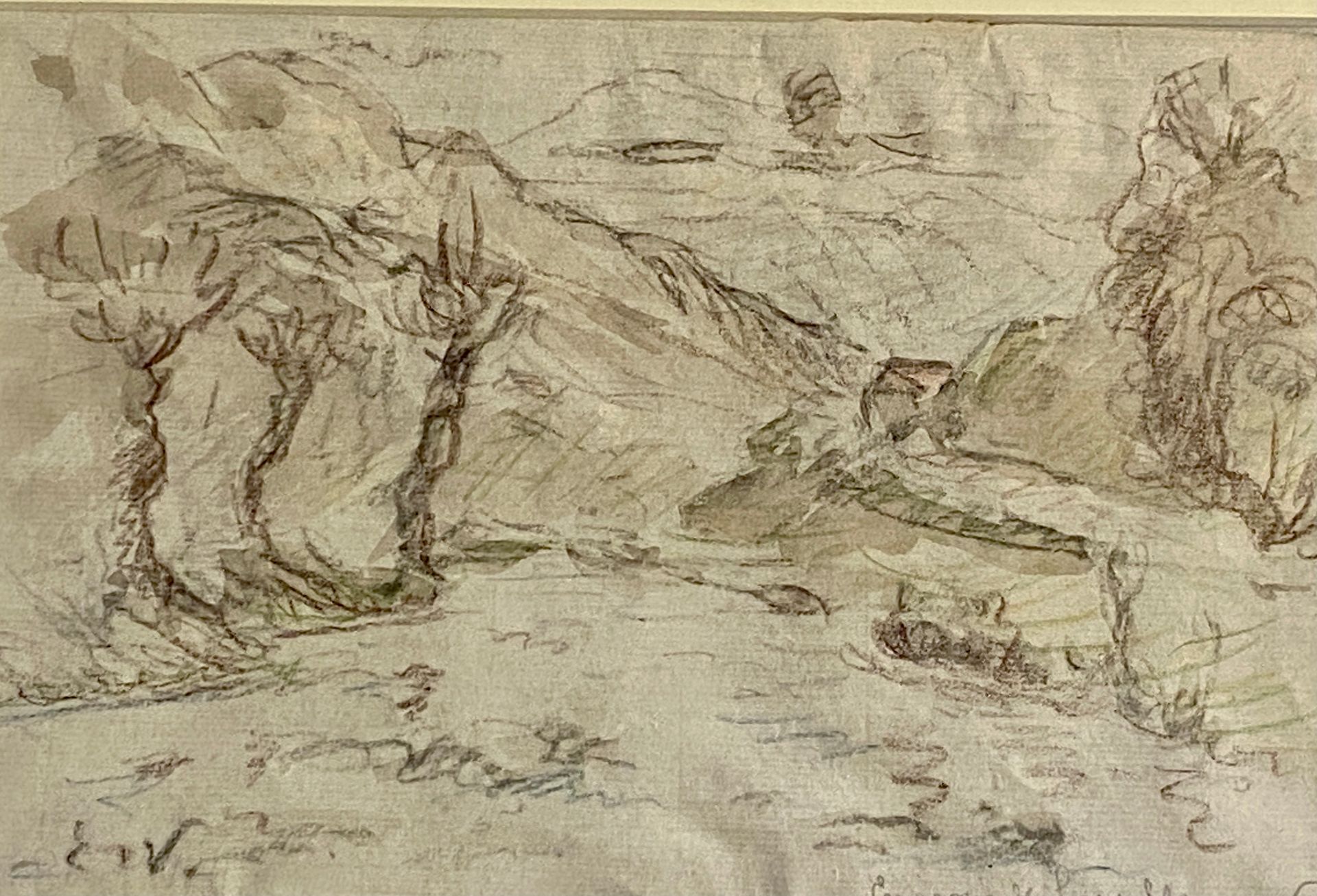 Null 埃马纽埃尔-德-拉维隆（1858-1944）。

卢尔德周围的环境，1905年

纸上铅笔和水墨

尺寸：14.5 x 22.5厘米（在看），左下方有&hellip;