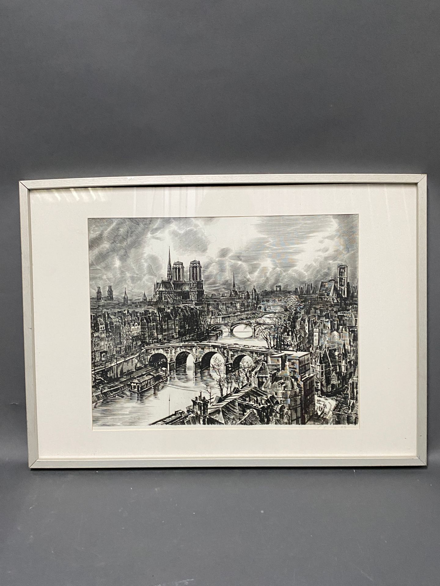 Null デカリス

巴黎的风景

两幅黑色版画，其中一幅用铅笔签名。

尺寸：39 x 48厘米和49 x 39厘米（展出）。