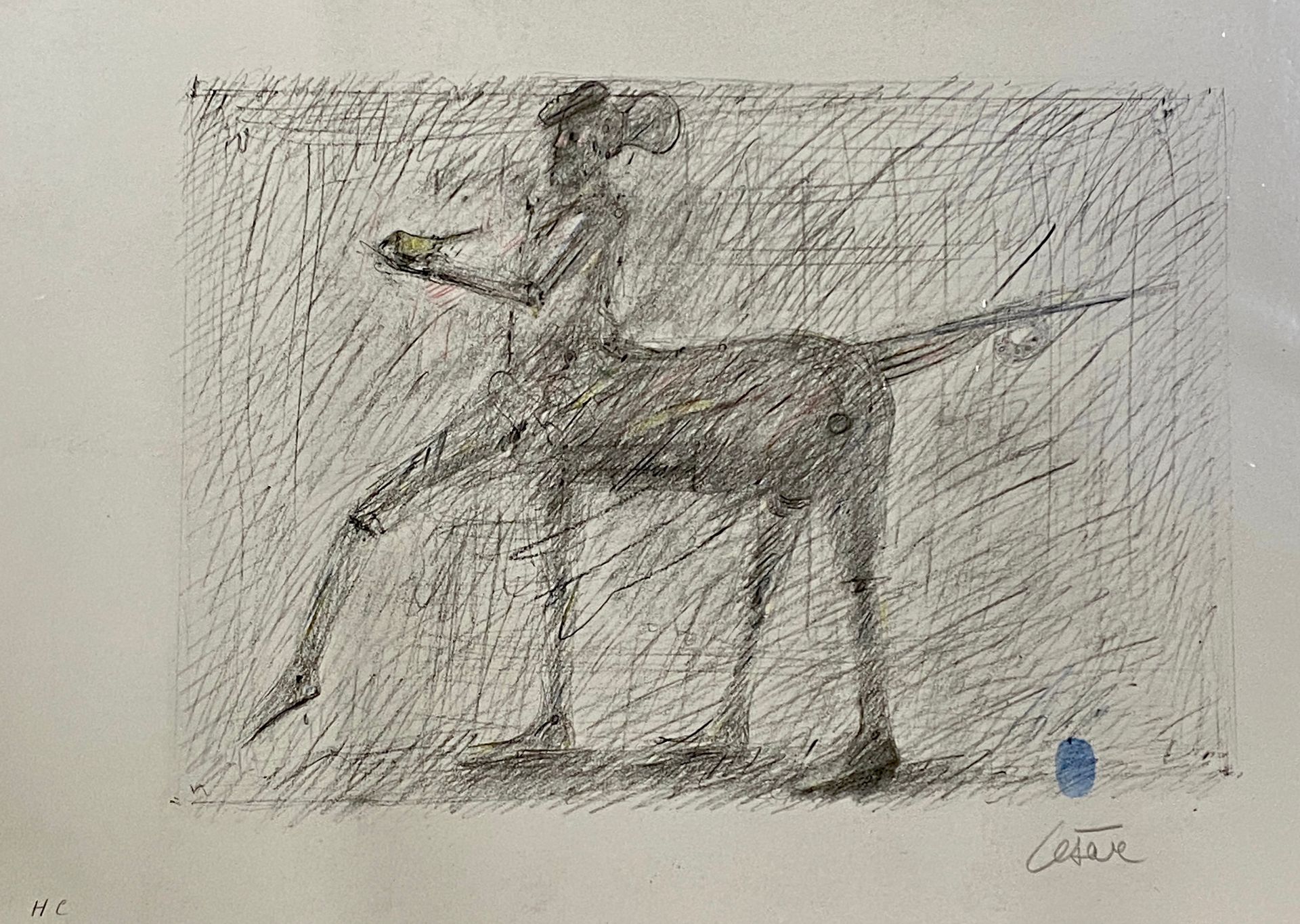Null CESAR BALDACCINI (1921-1998),之后

半人马，向毕加索致敬

彩色石板画，右下角有签名，并在HC中标明理由

尺寸：（56&hellip;