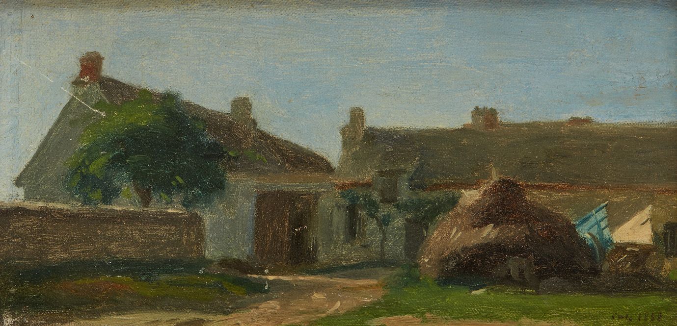ADOLPHE FÉLIX CALS (1810-1880) Bauernhof in der Normandie
Öl auf Tafel, unten re&hellip;