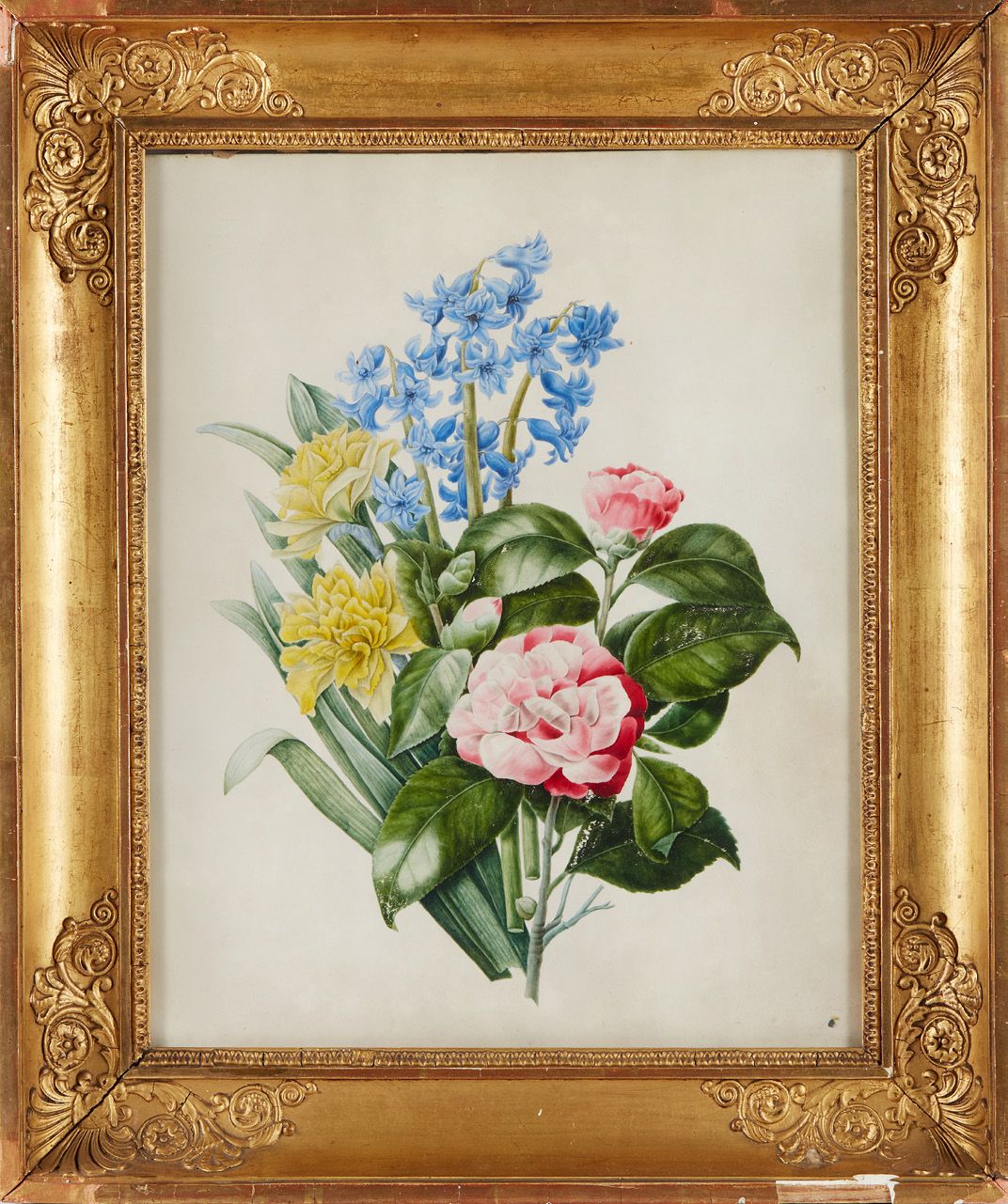 Ecole FRANCAISE vers 1860, suiveur de Pierre-Joseph REDOUTE Bouquets of flowers
&hellip;