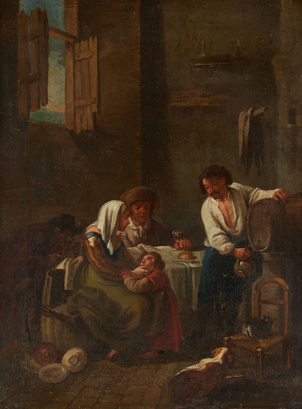 École HOLLANDAISE du XIXe siècle Tavern scene
Canvas 62 x 47 cm