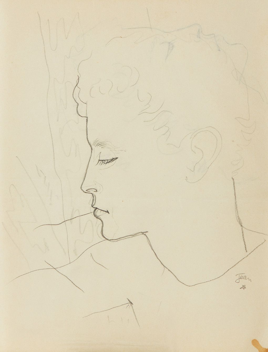 Jean COCTEAU (1889-1963) 
Visage de profil



Crayon sur papier calque, signé en&hellip;