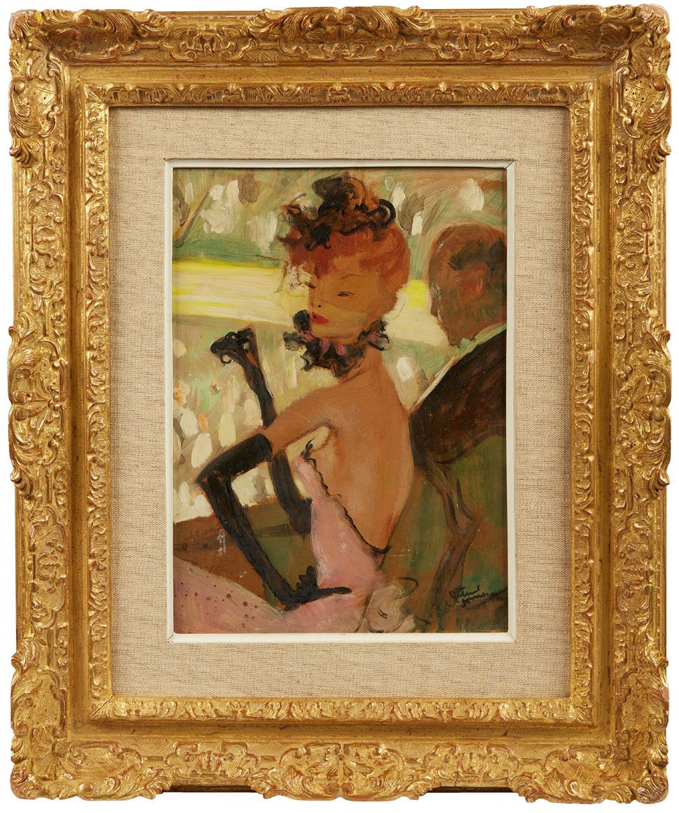 Jean Gabriel DOMERGUE (1889-1962) Elegant
Oil on isorel.
Signed lower right.
33 &hellip;