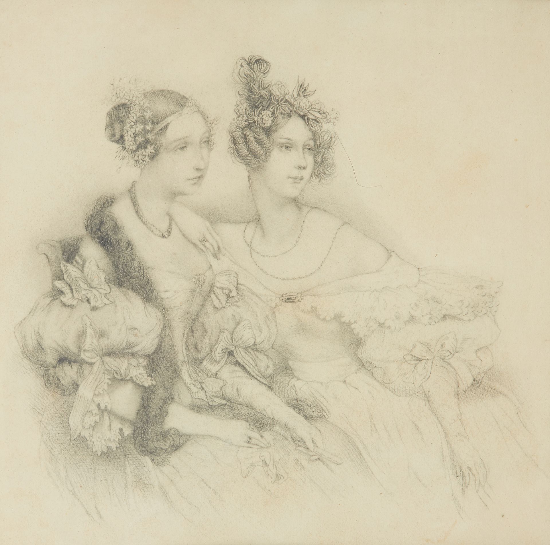 Null Ensemble de trois dessins :



- Attribué à Anaïs TOUDOUZE (1822 - 1899)

L&hellip;