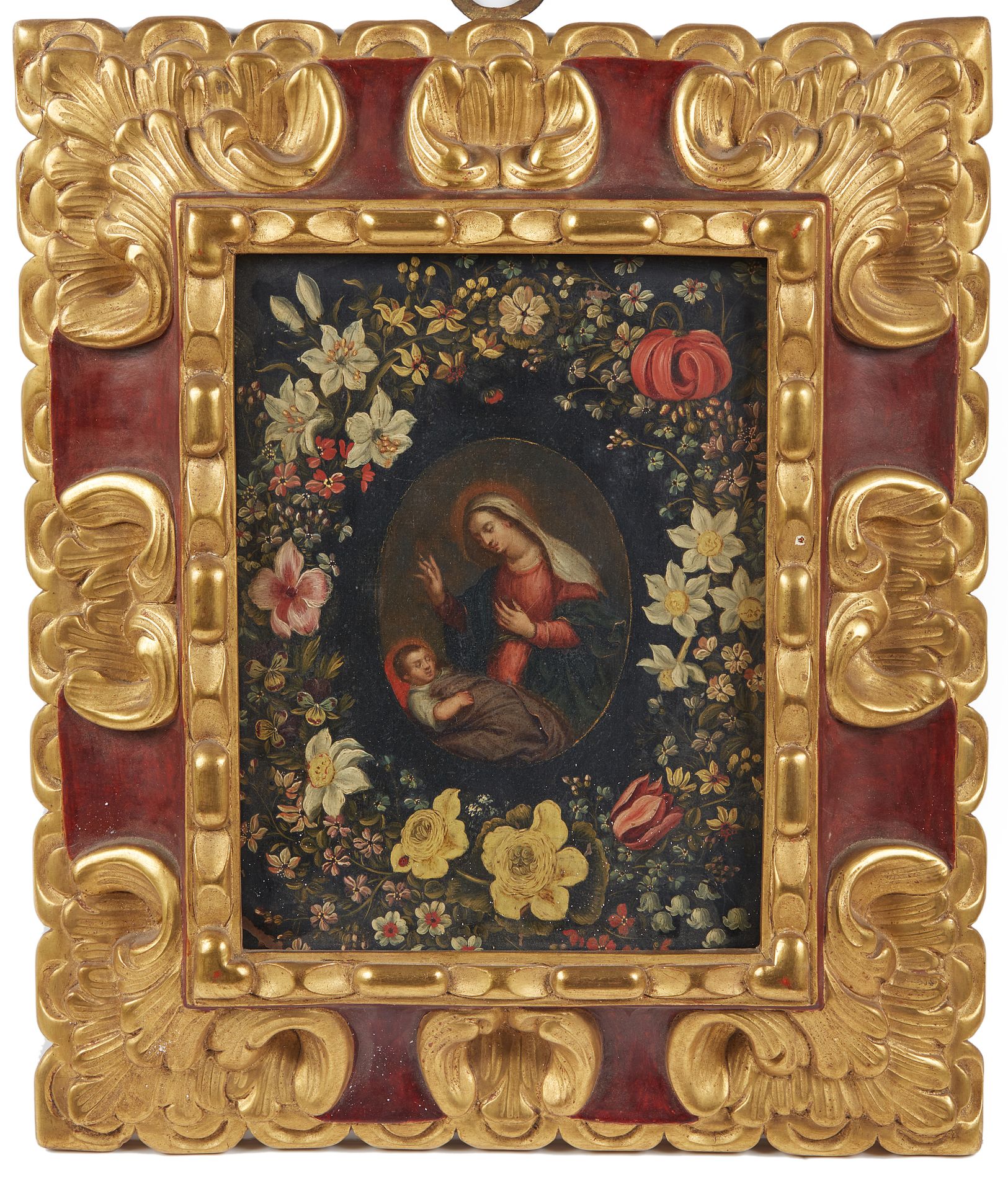Null 
***Ecole FLAMANDE vers 1660




Vierge à l’Enfant dans une guirlande de fl&hellip;
