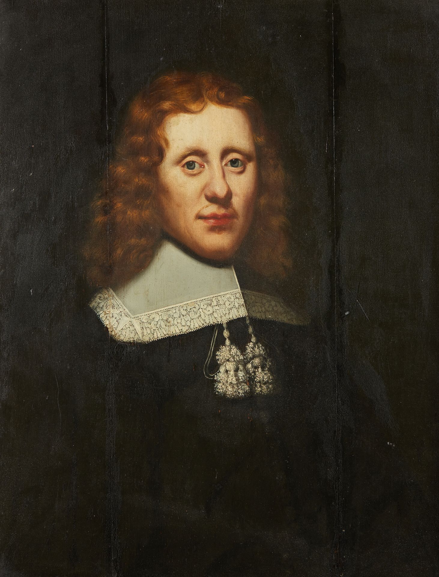 Null 归功于雅各布-格里茨CUYP（1594 - 1651/52）。

带花边领子的男子肖像

小组。

75 x 67厘米。