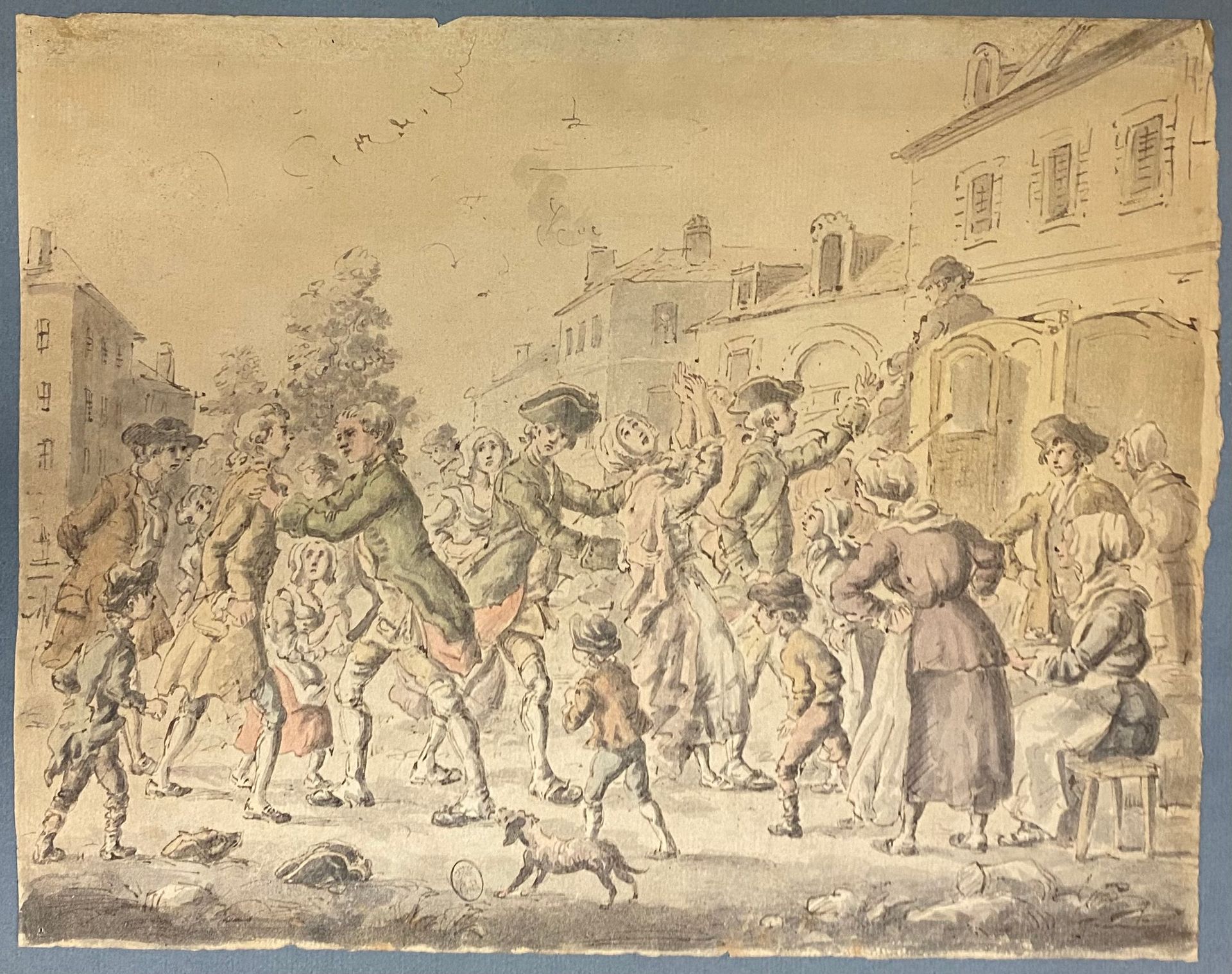 Null Jan GAREMYN (1712 - 1799) zugeschrieben.

Szene auf einer Straße

Feder und&hellip;