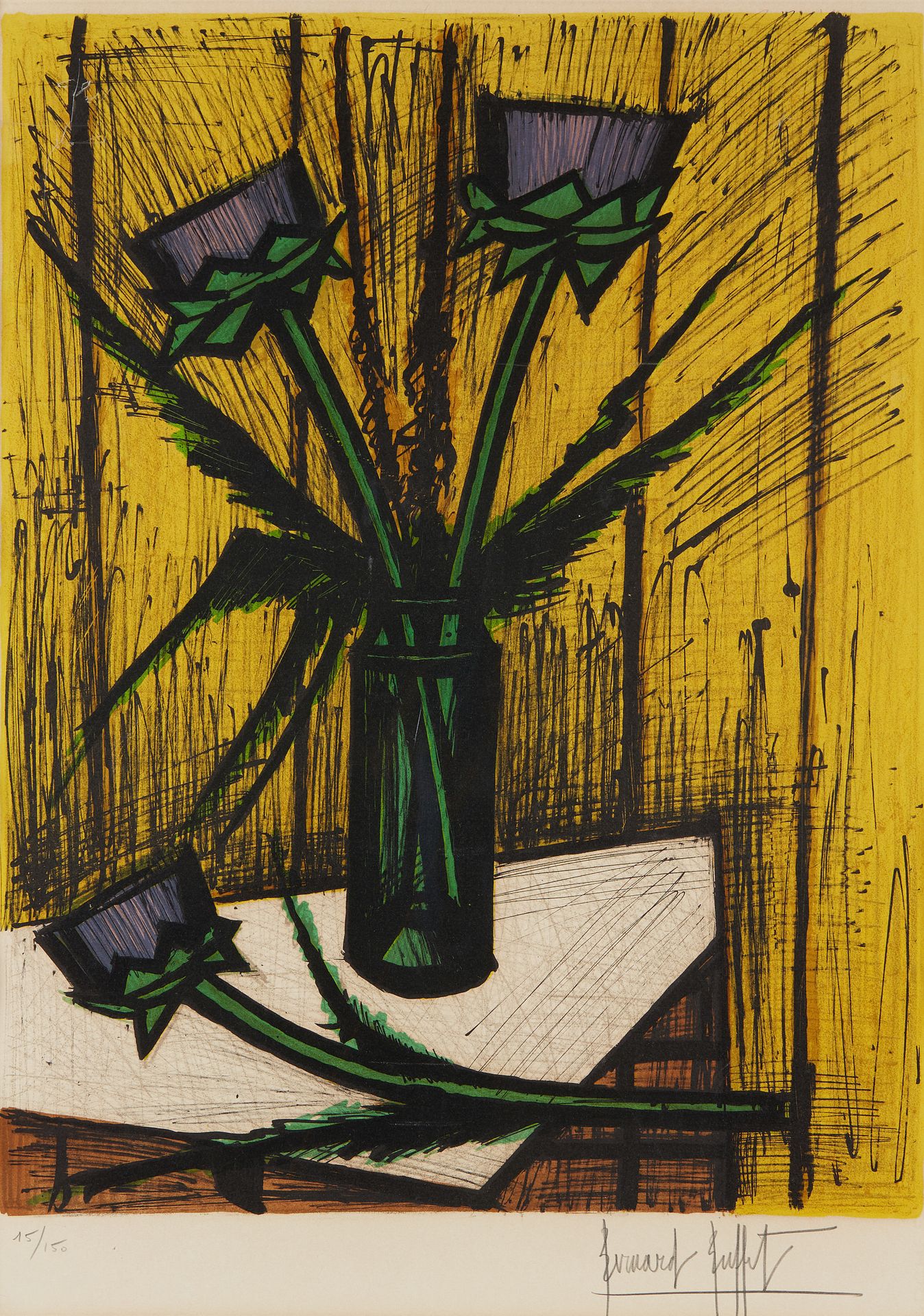 Null Bernard BUFFET (1928 - 1999)

Fleurs d'artichauts. 1980.

Lithographie en c&hellip;
