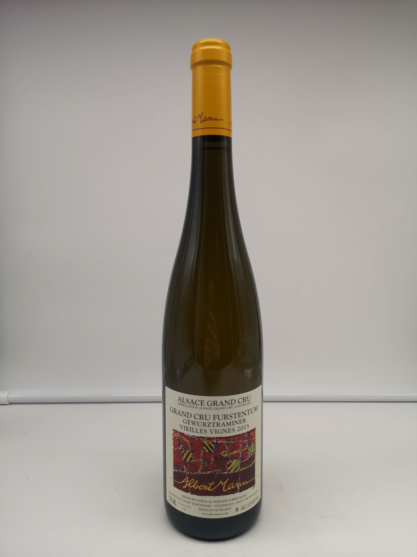 Null 9瓶 阿尔伯特-曼的格乌斯塔明纳特级酒庄Furstentum Vieilles Vignes 2015 阿尔萨斯