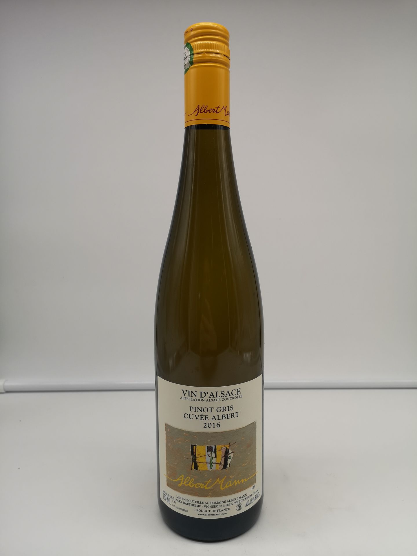 Null 12 bottles Albert Mann Pinot Gris Cuvée 2016 Alsace