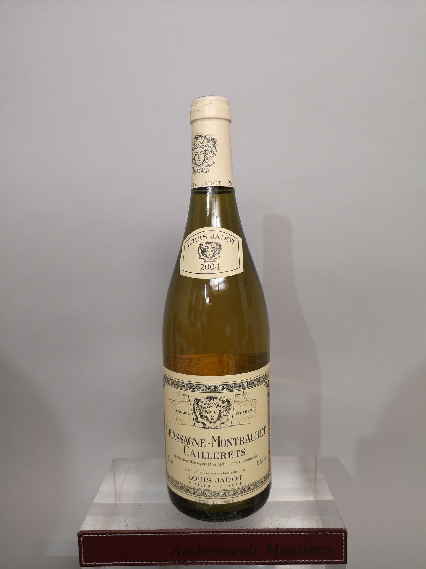Null 1 bottle CHASSAGNE MONTACHET 1er cru "Caillerets" - L. JADOT 2004