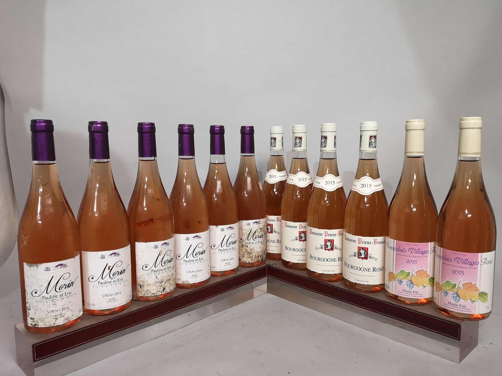 Null 
12 bottles ROSE WINES DIVERS MILLESIMES 2015 and 2016